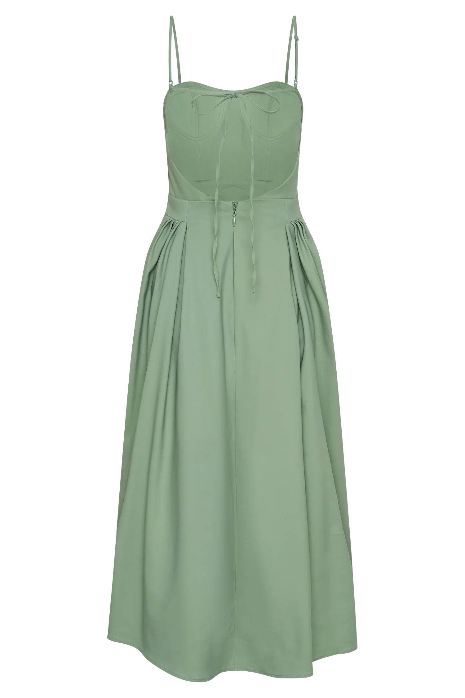 Rebecca Cotton Midi Dress - Basil