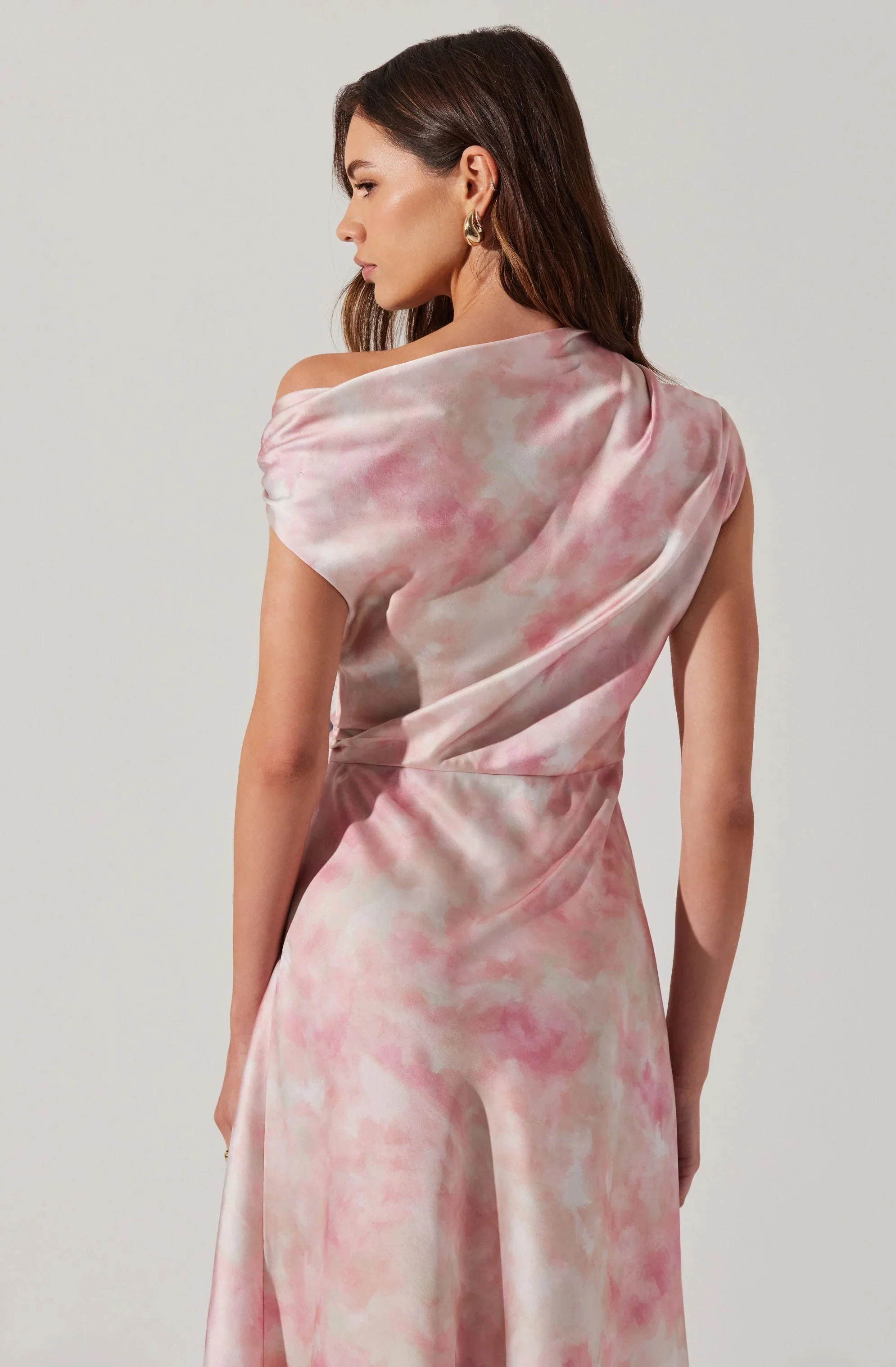 Mairyn Tie Dye Satin Dress
