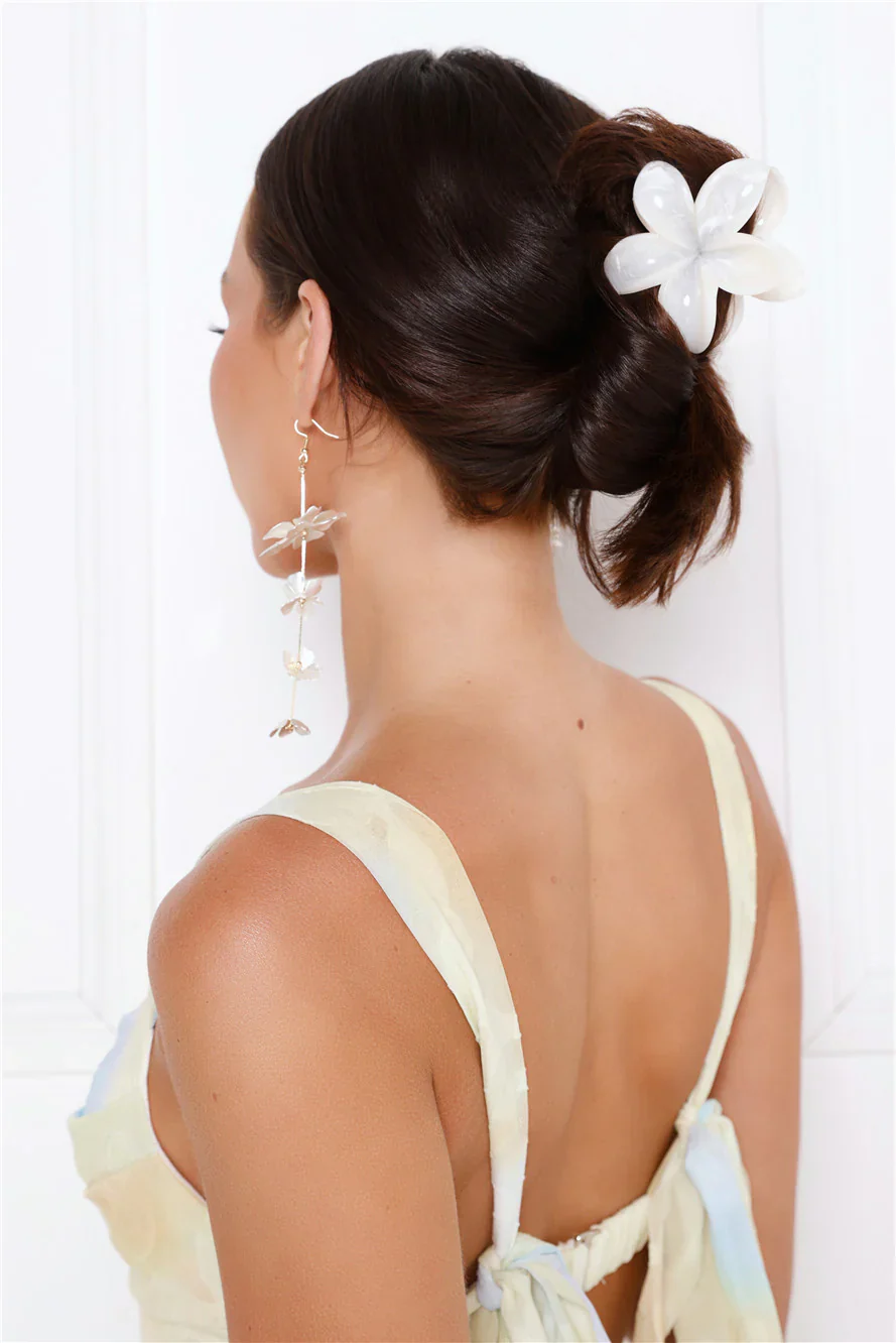 Island Girl Claw Clip White