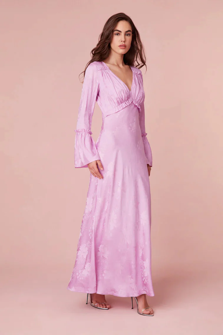 Kalona Silk Jacquard Maxi Dress