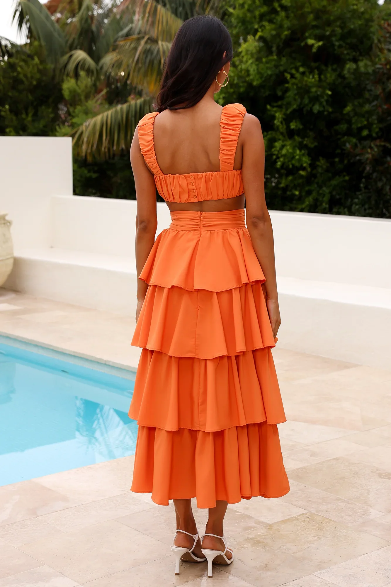 Hour To Shine Crop Top Orange