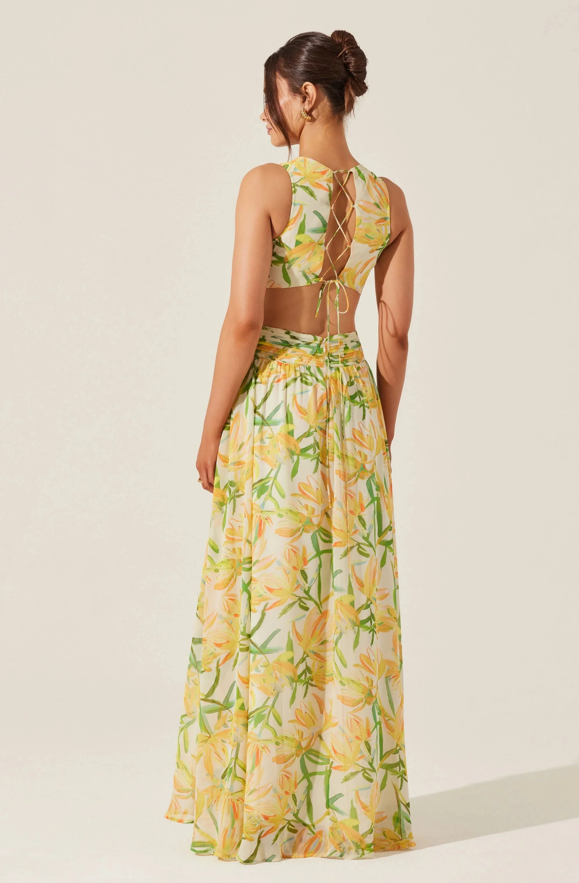 Noya Floral Cutout Maxi Dress