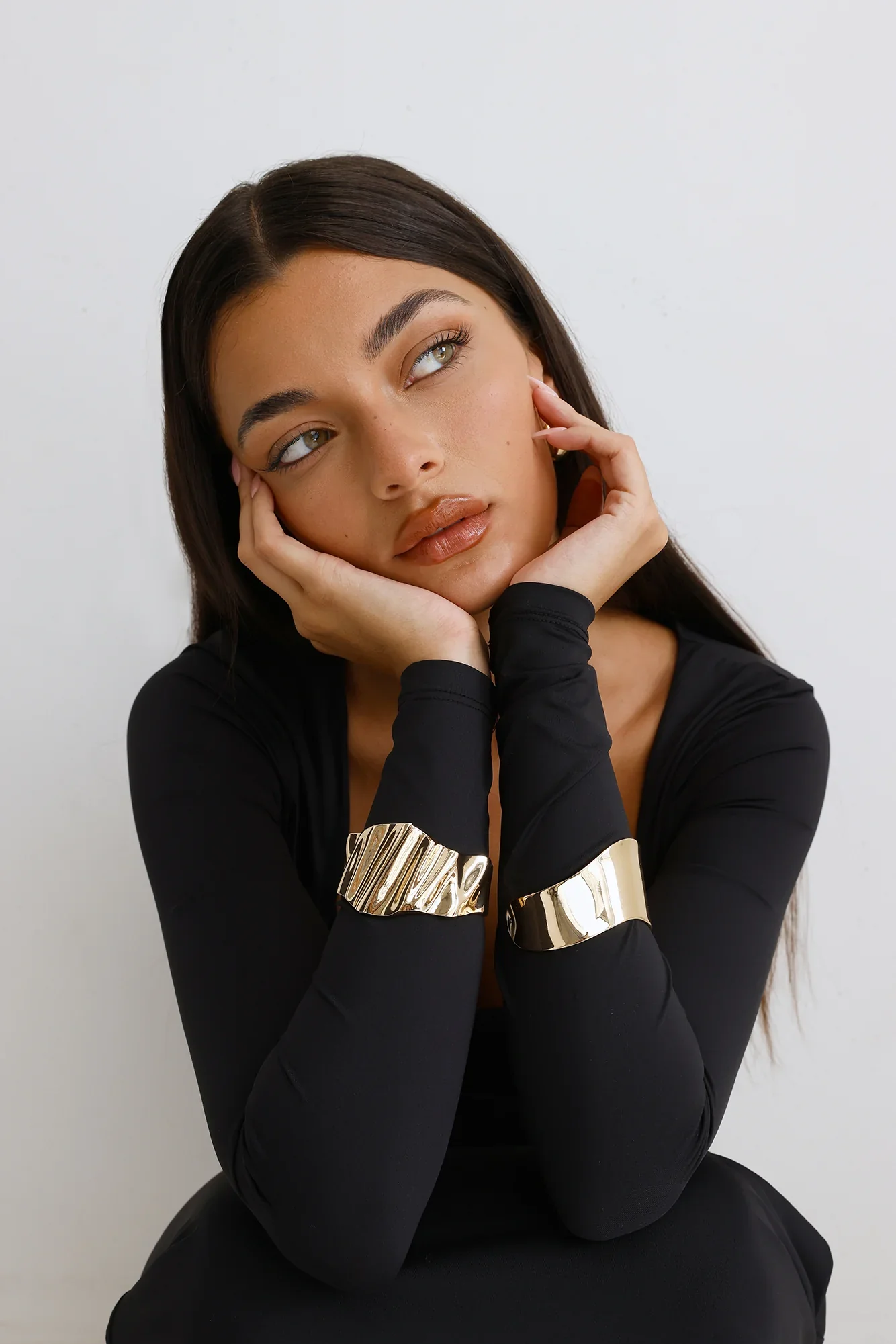 Icon Edit Cuff Bracelet Gold