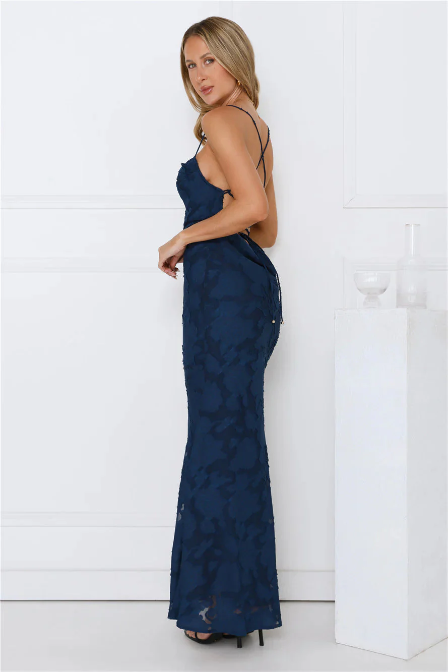 Bridge To Wonderland Maxi Dress Navy