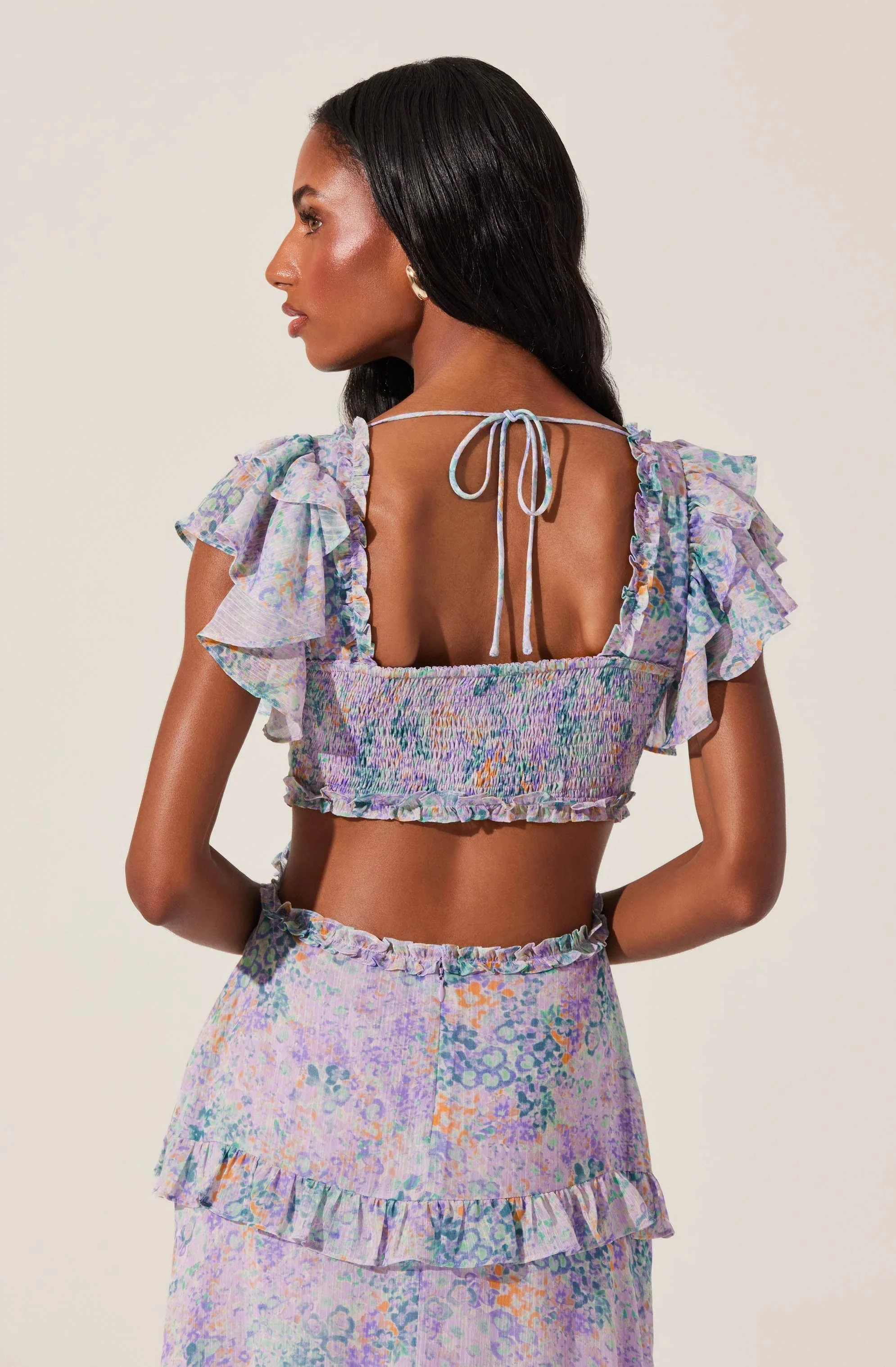 Mable Floral Tiered Ruffle Maxi Dress