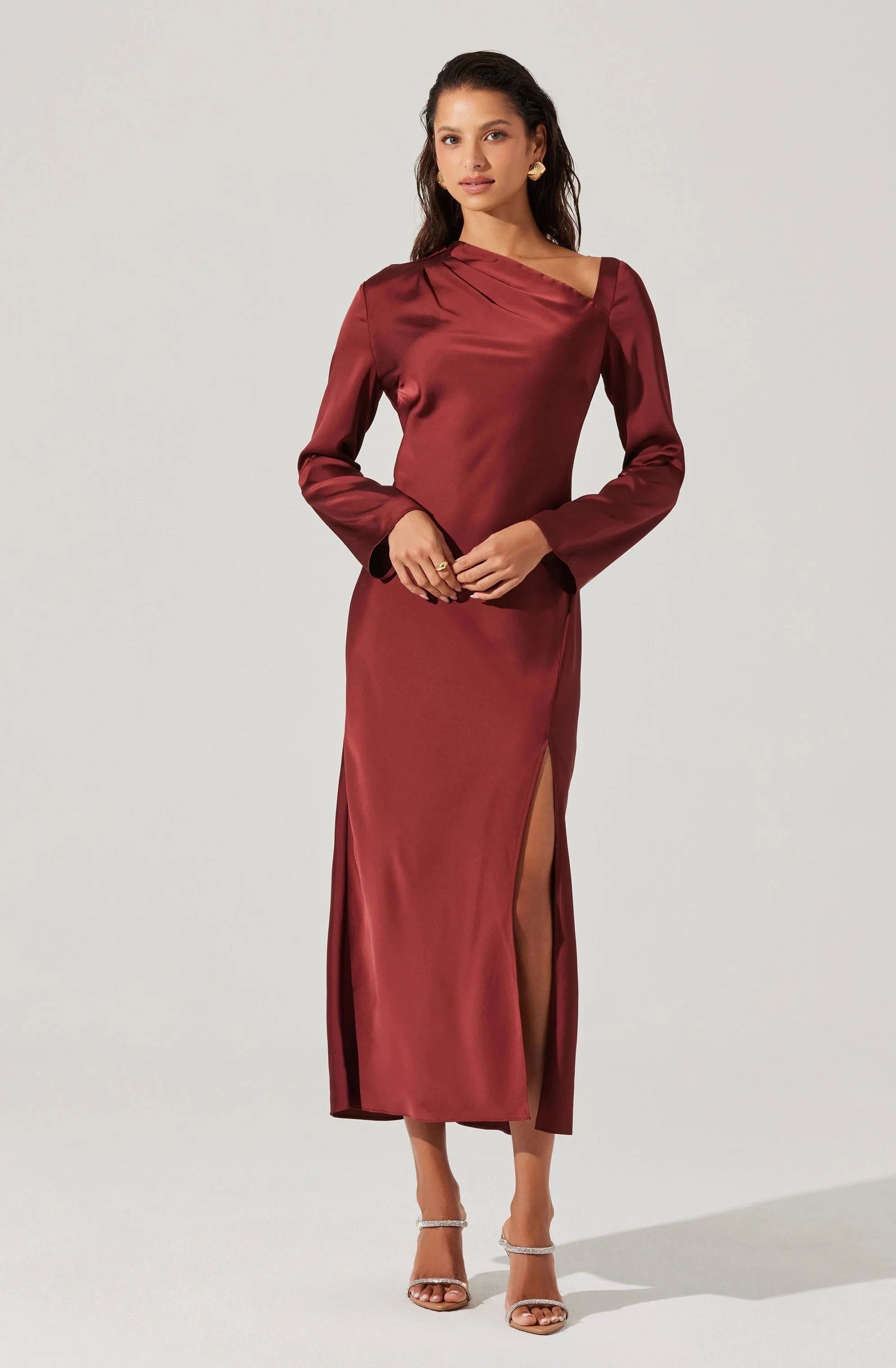 Catriona Satin Maxi Dress