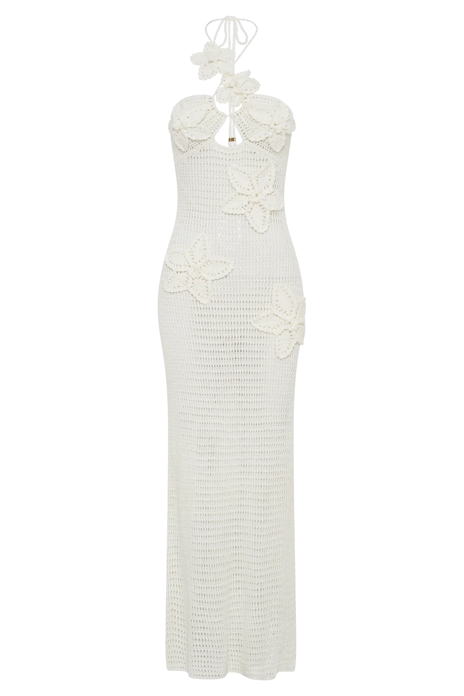 Kyla Floral Crochet Maxi Dress - Ivory