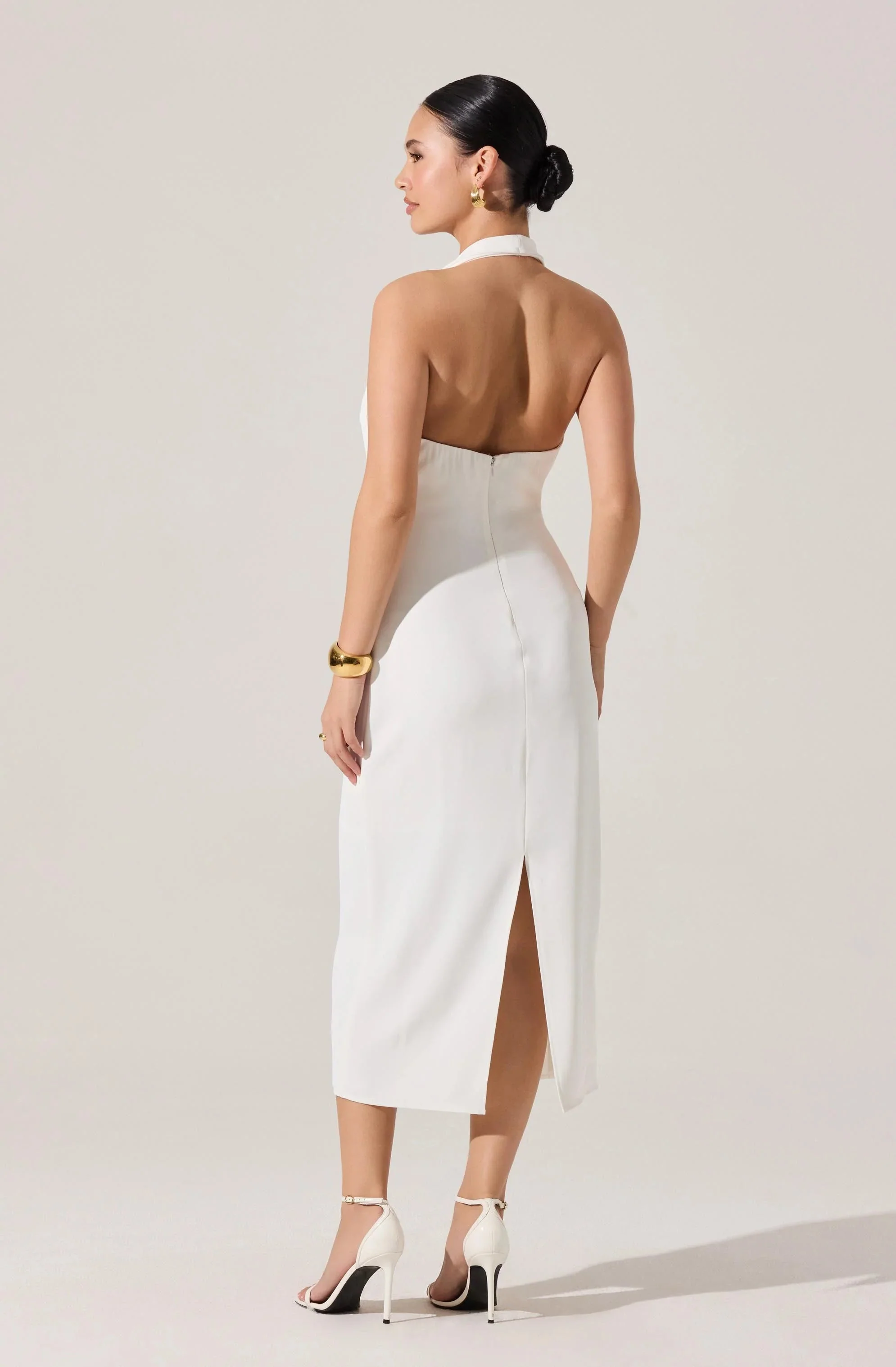 Alanna Halter Cowl Neck Dress