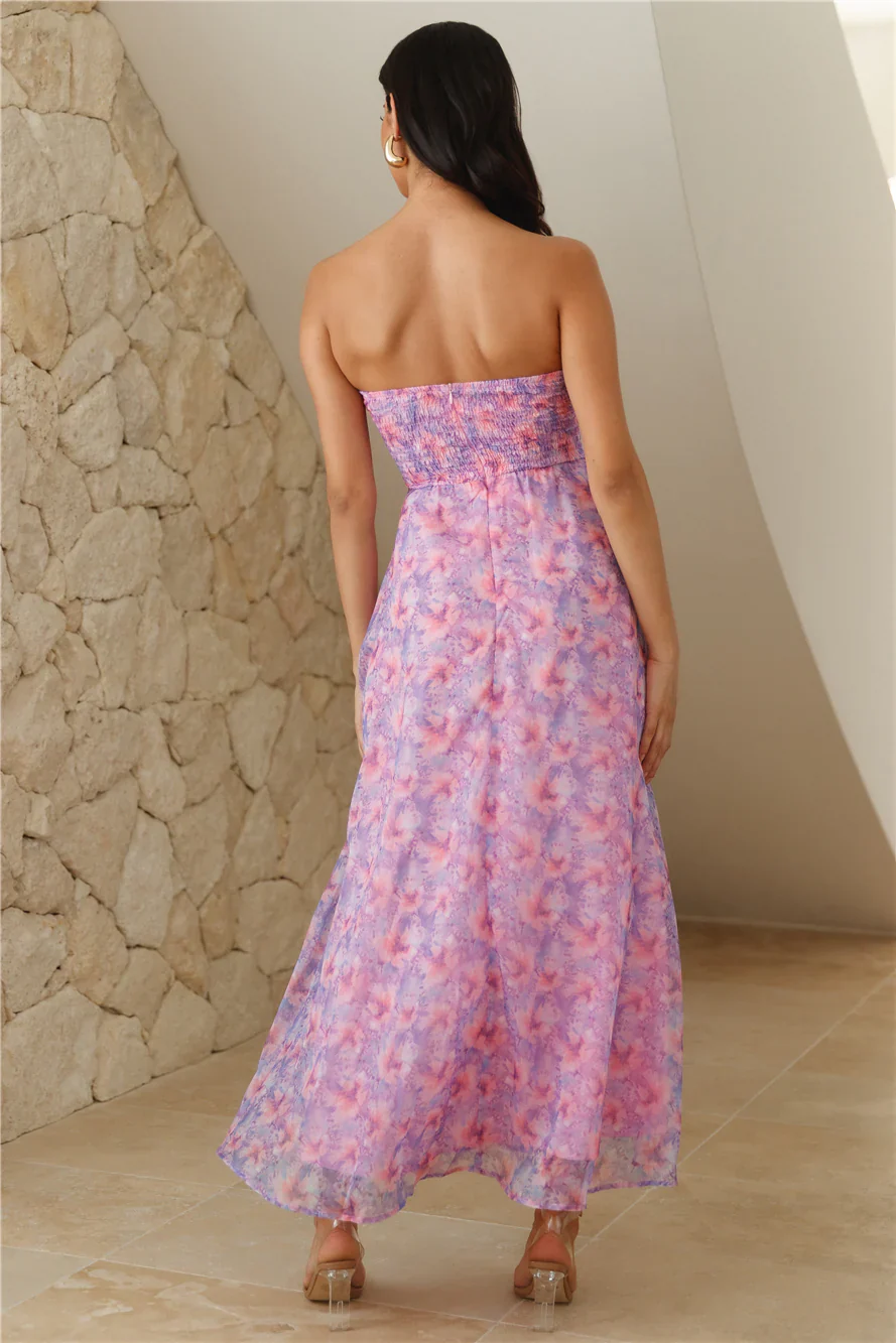 Her Fantasy Midi Dress Purple