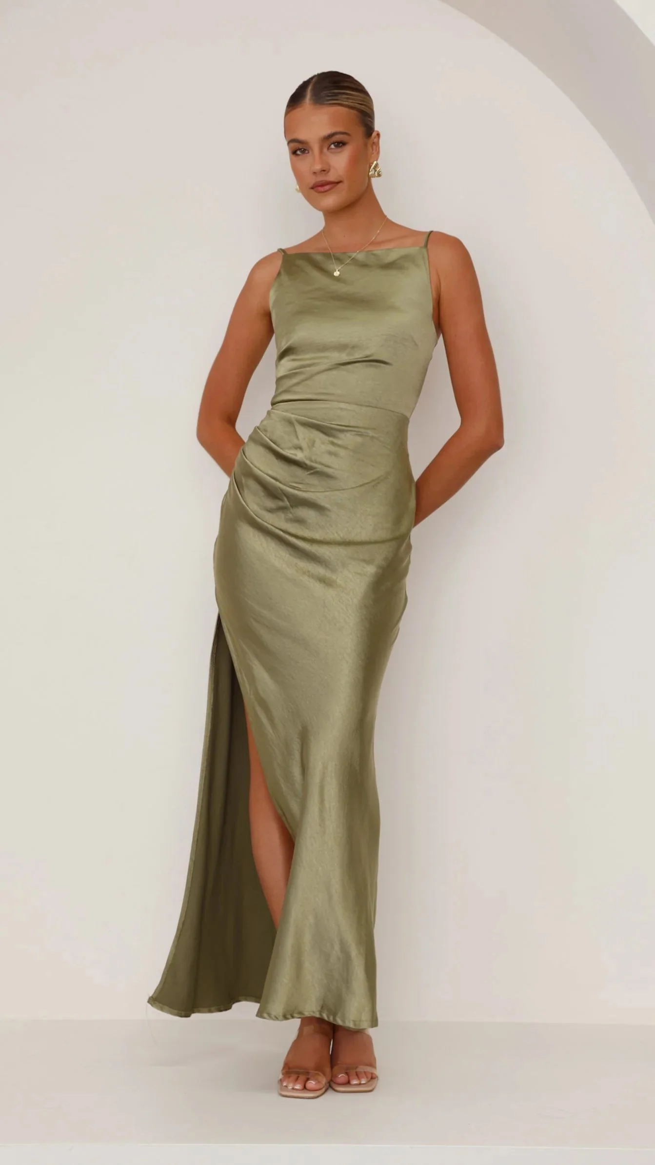 Ava Maxi Dress - Olive