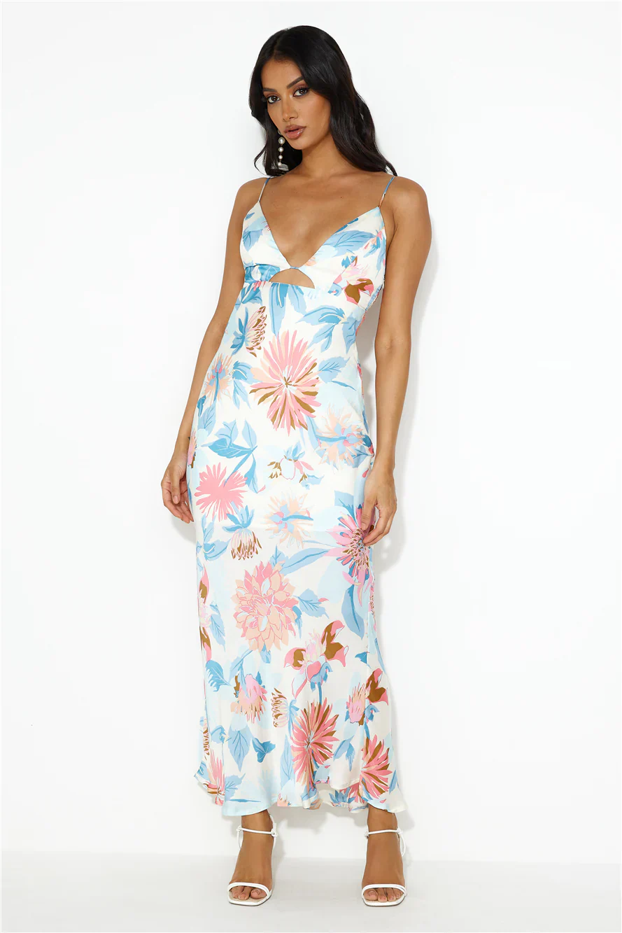 Her Own Skin Maxi Dress Blue