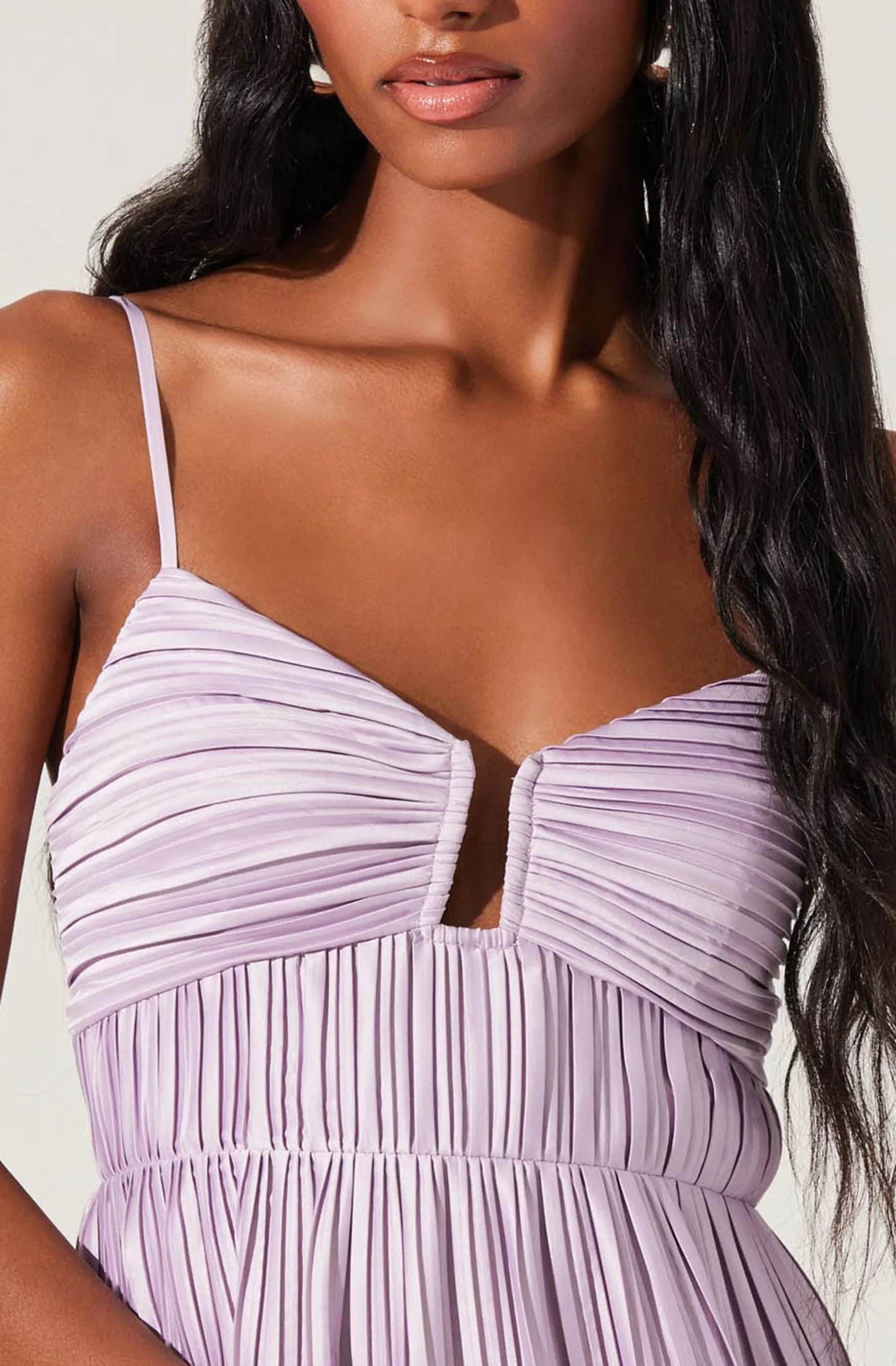 Lupin Pleated Tiered Maxi Dress