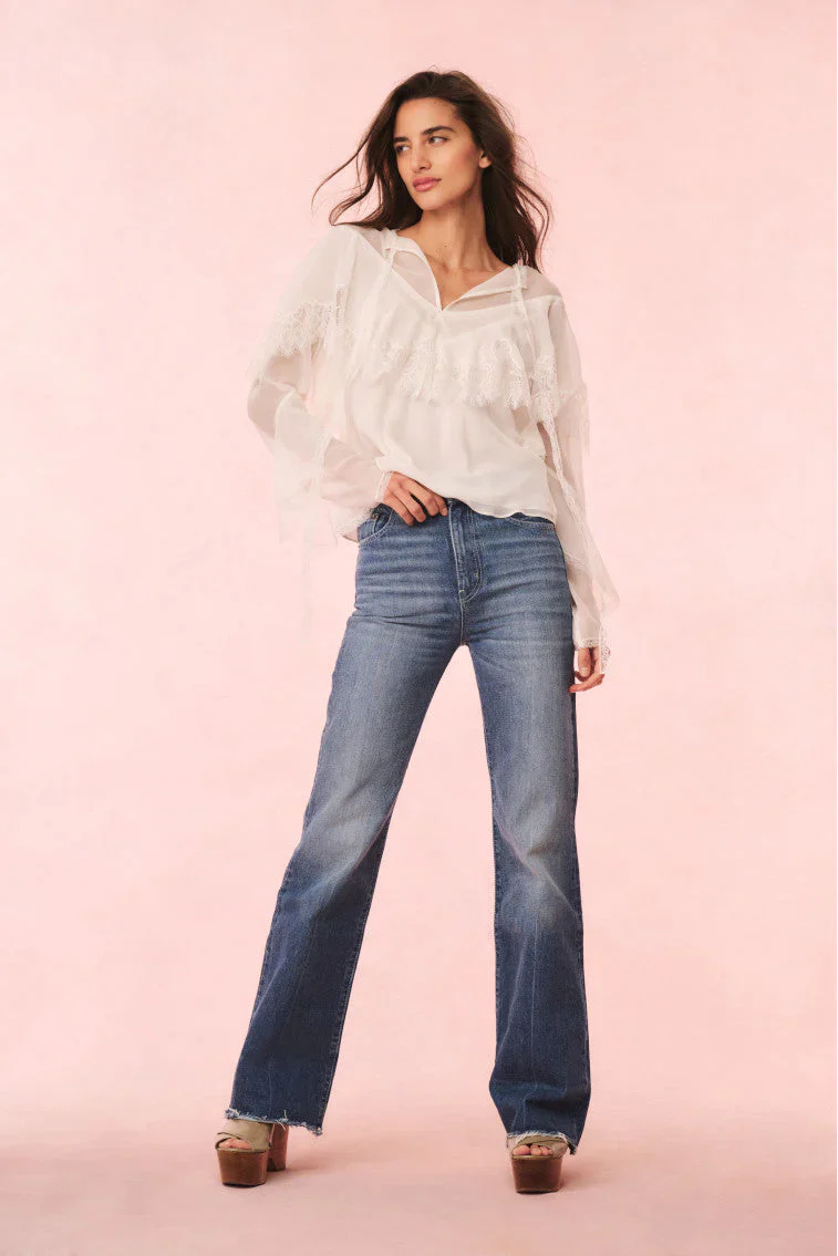 Afton Silk Lace Blouse