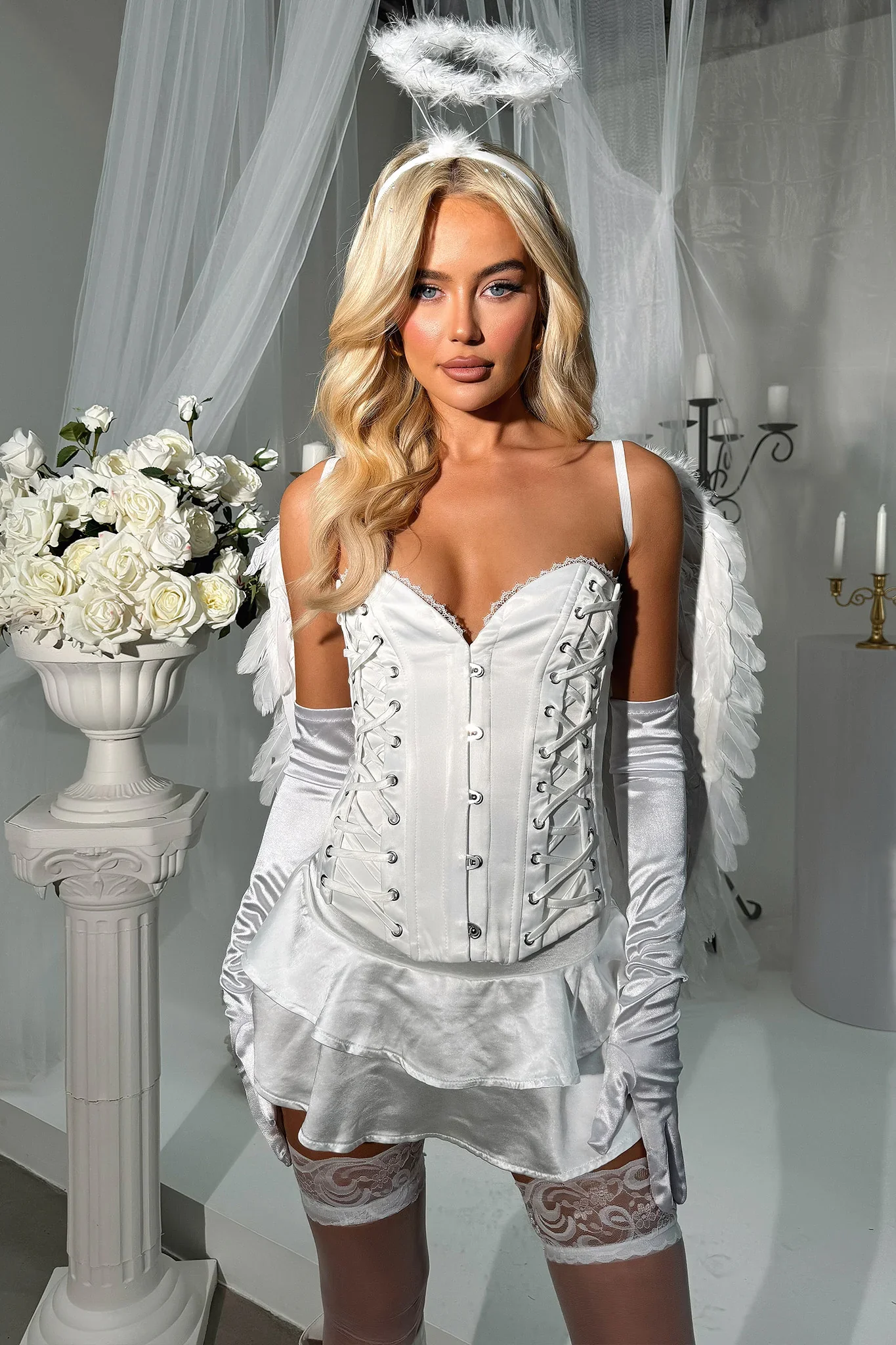 Sent from Heaven Corset - White