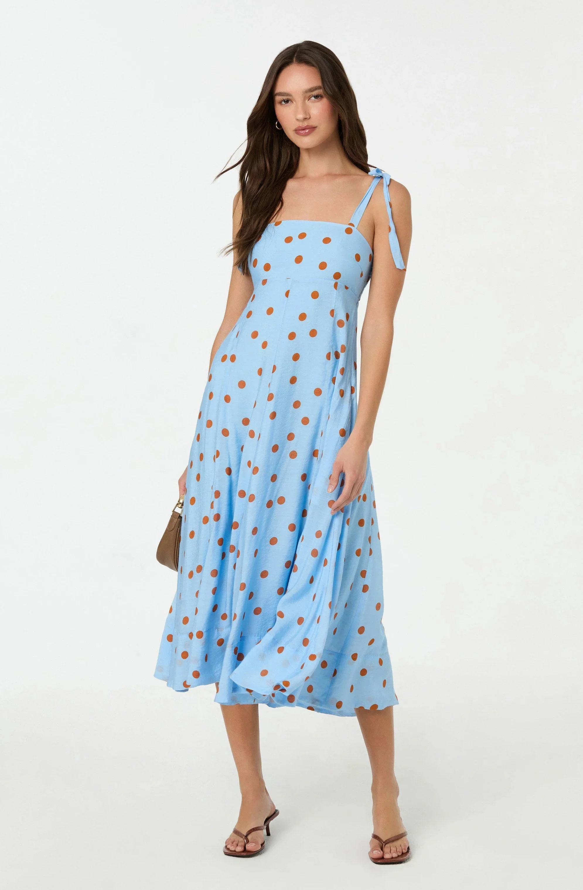 Lilliana Polka Dot Midi Dress