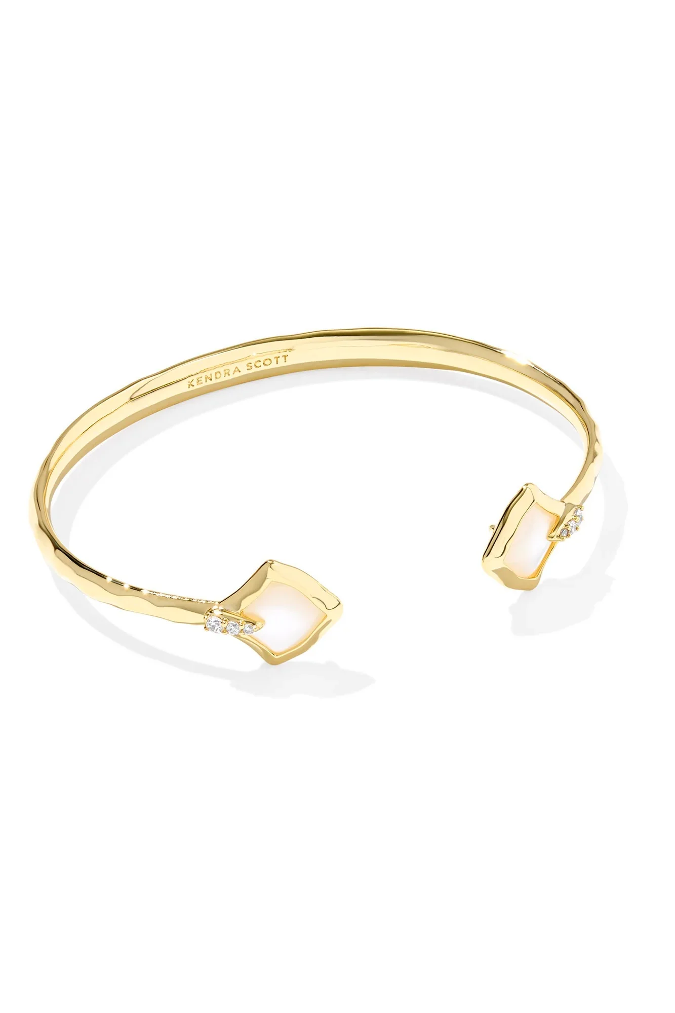 Joelle Gold Cuff Bracelet Ivory