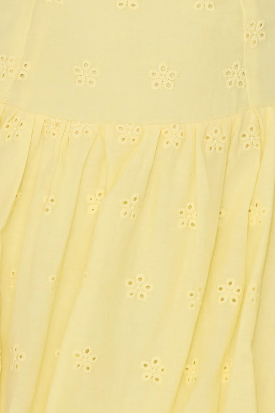 Lagoons In Summer Mini Dress Yellow