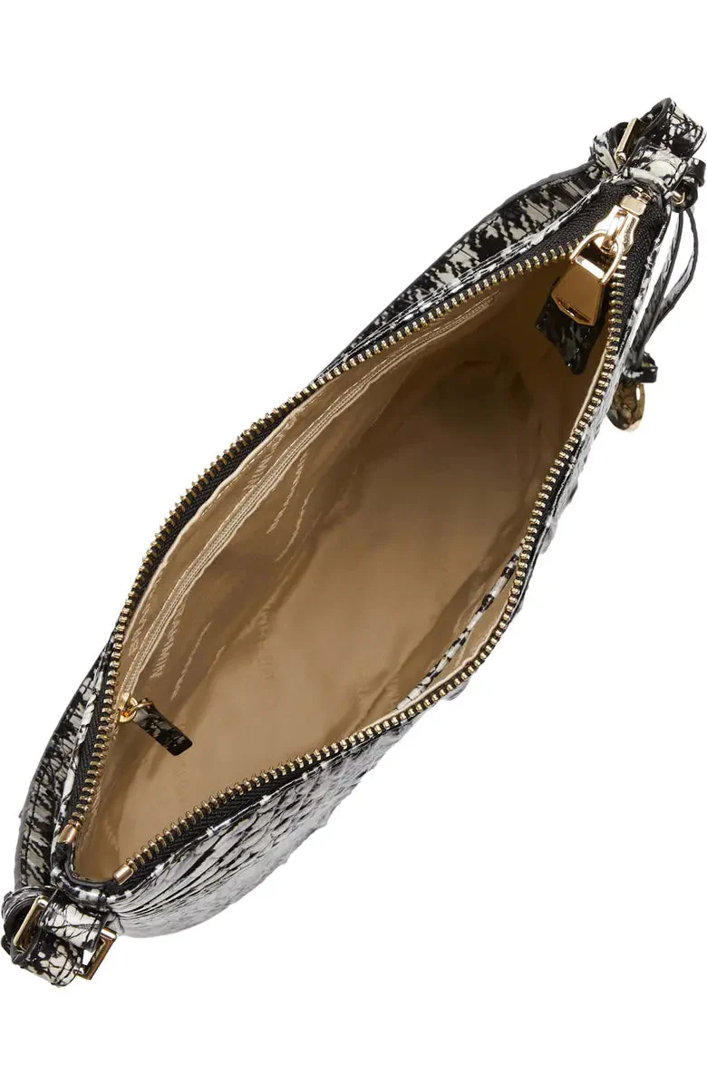 Katie Croc Embossed Leather Crossbody Bag Brahmin