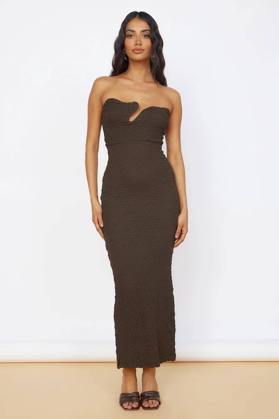Timeless Treasures Maxi Dress Brown