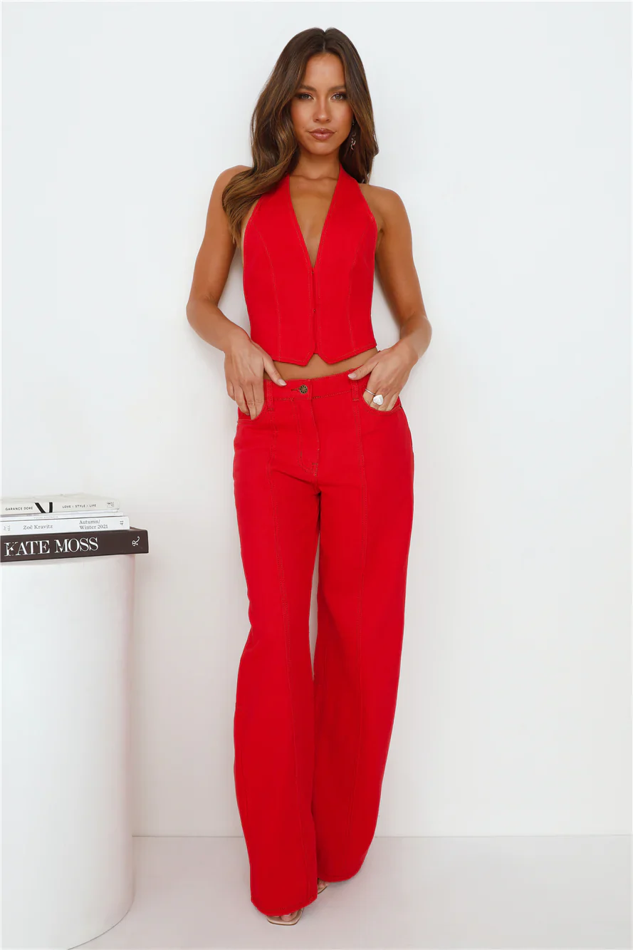 Je Suis Halter Crimson