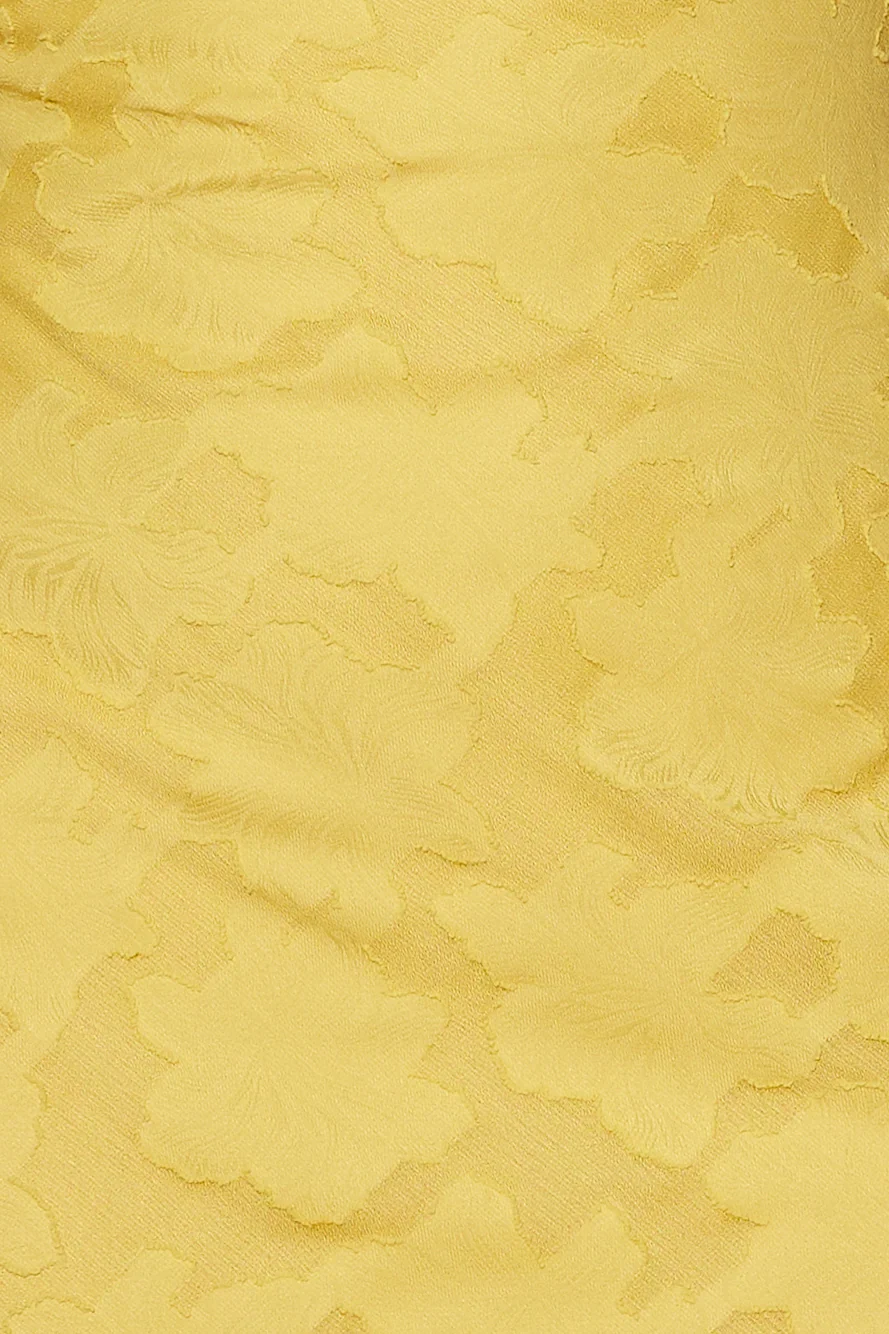 Into Spring Midi Dress Yellow