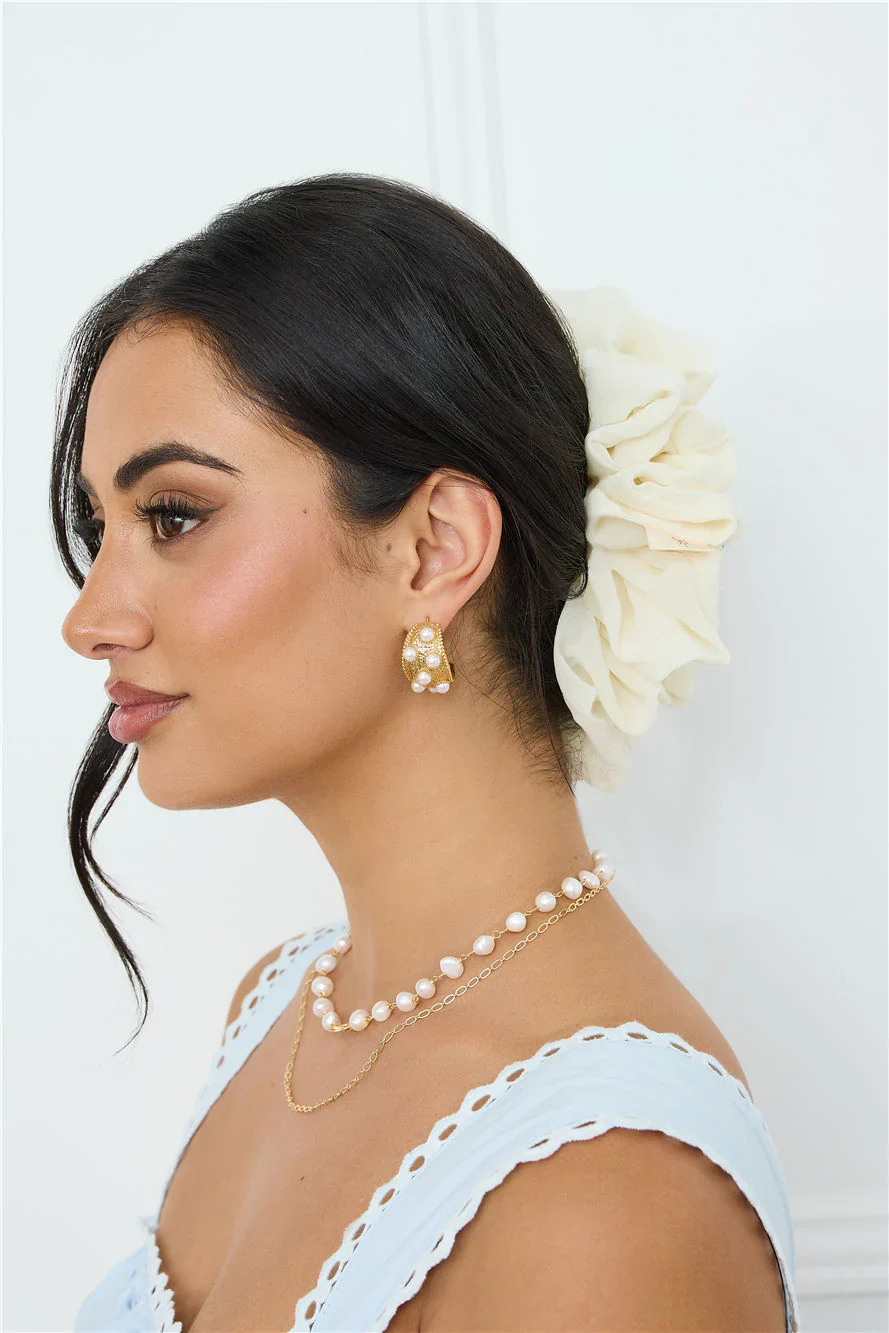 Jumbo Scrunchie Ivory