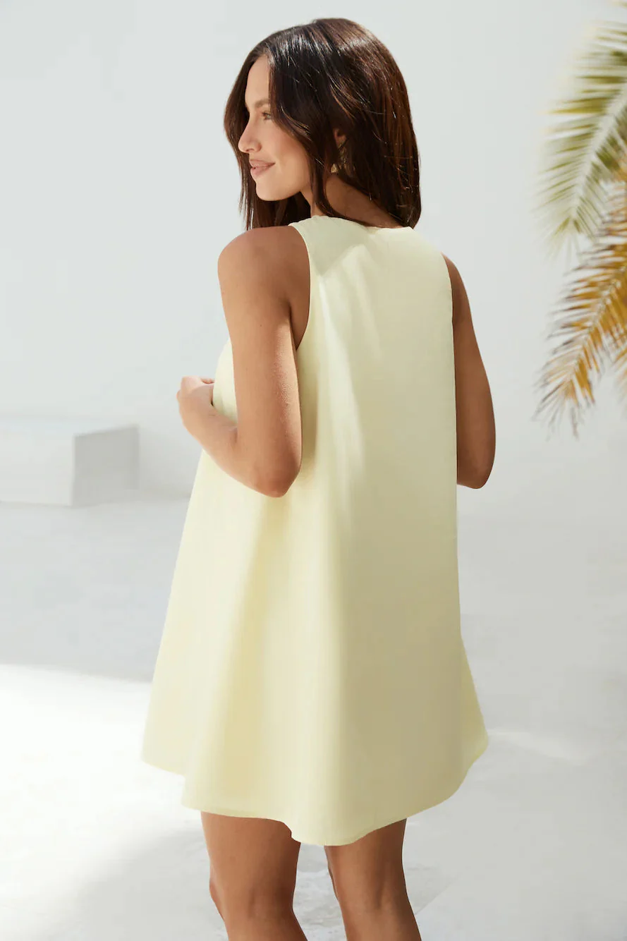 Love In Limoncello Mini Dress Yellow