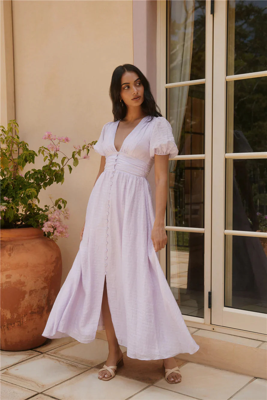 Busy Bee Maxi Dress Lilac