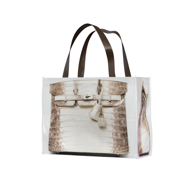 Grocery Bags Creative Parody Platinum Bag Print Woven Bag Fire Over The Net Birkin Fitness Casual Bag
