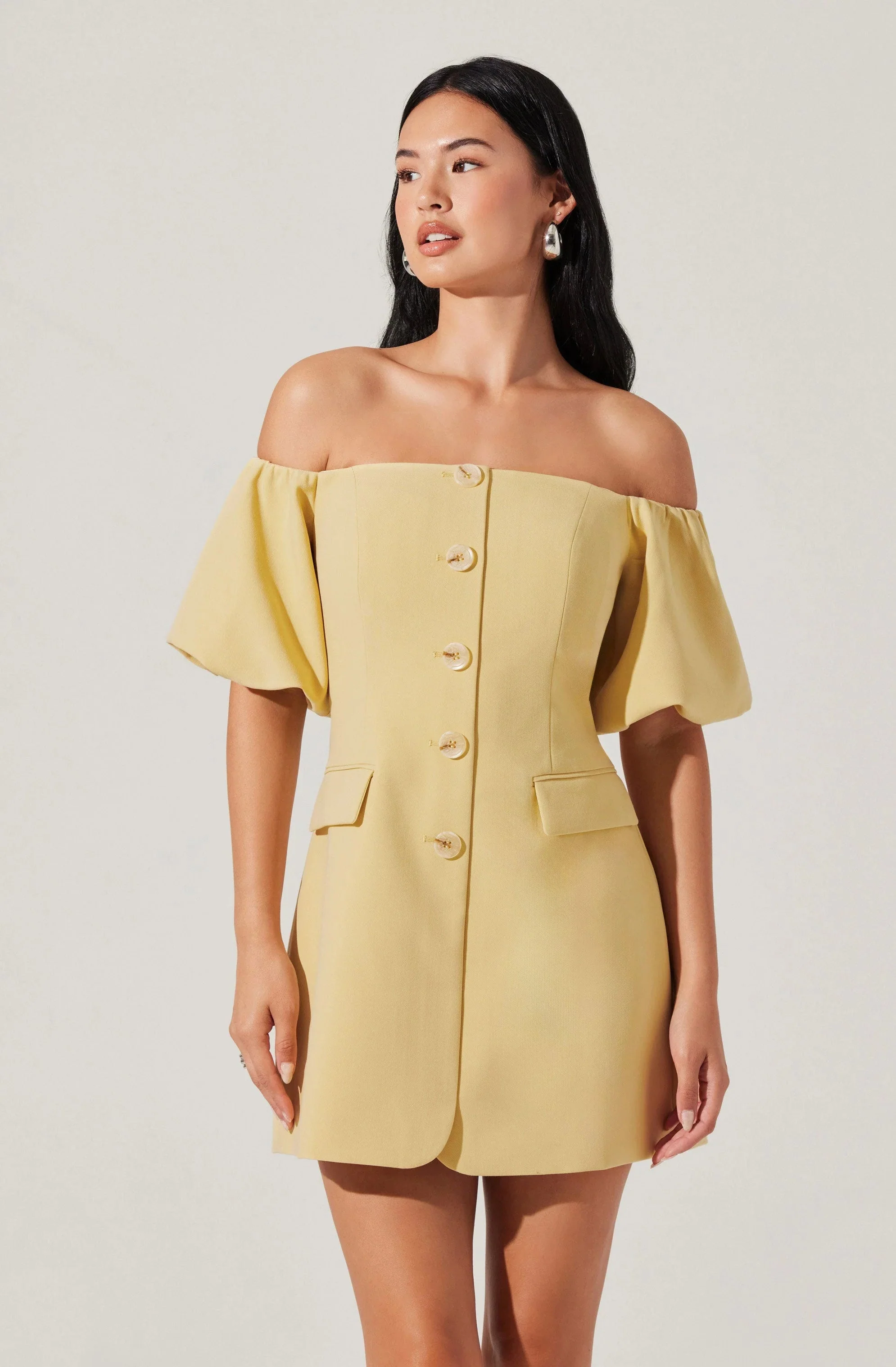 Biviana Off Shoulder Mini Dress