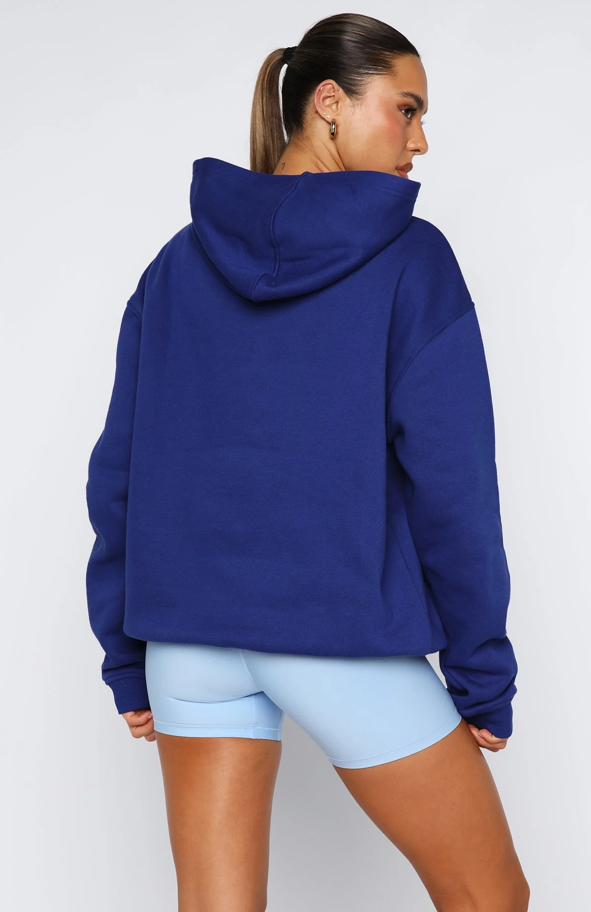 Winning Team Oversized Hoodie Electric Blue