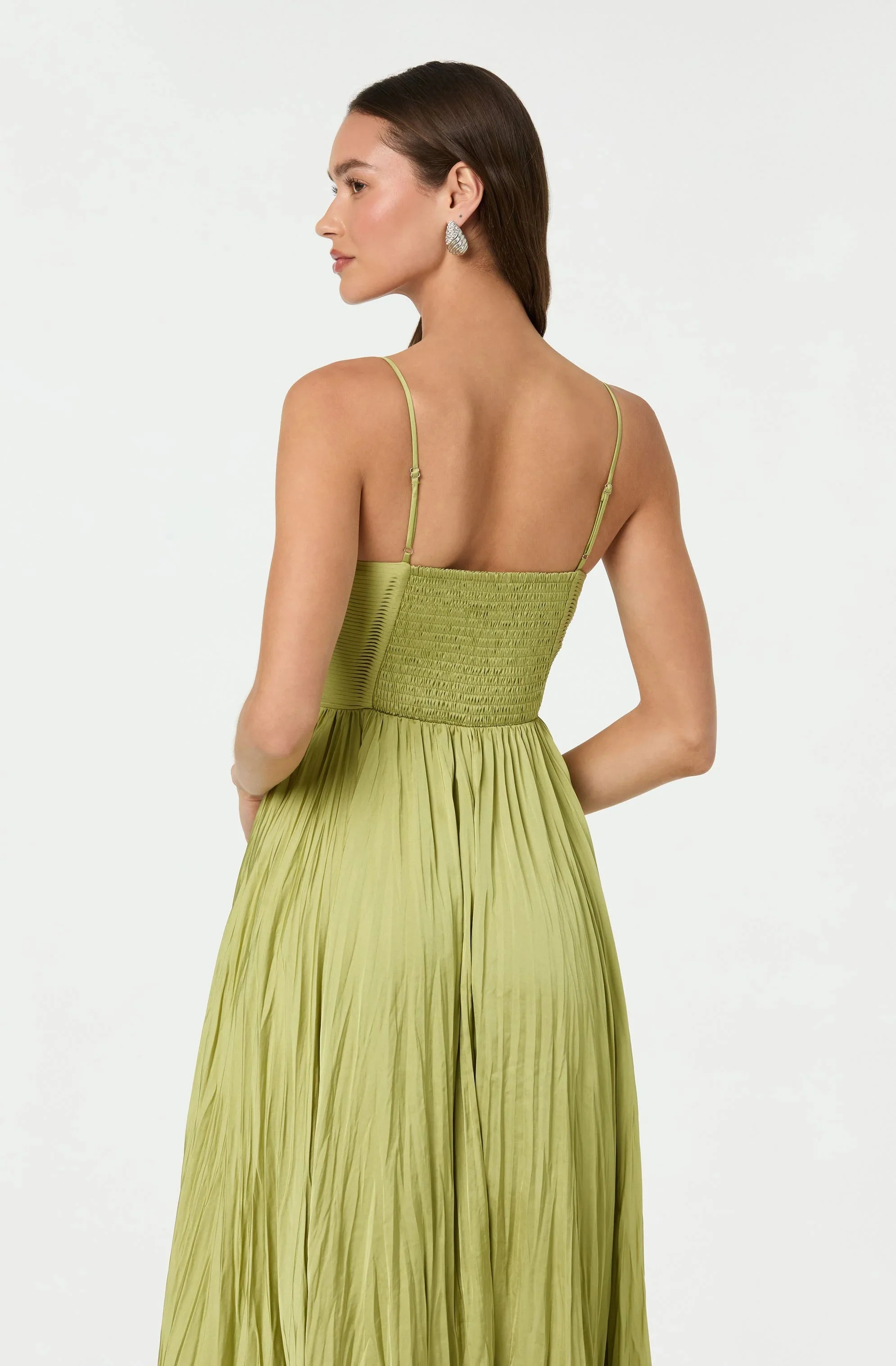 Maeve Pleated Midi Dress