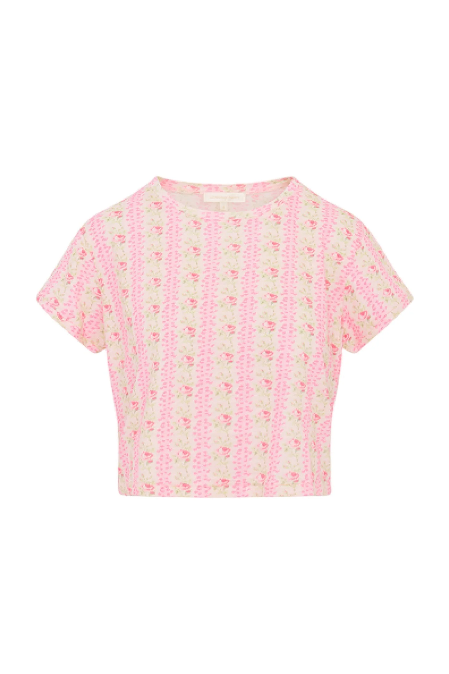 Rubin Cropped Tee - PINK MACARON