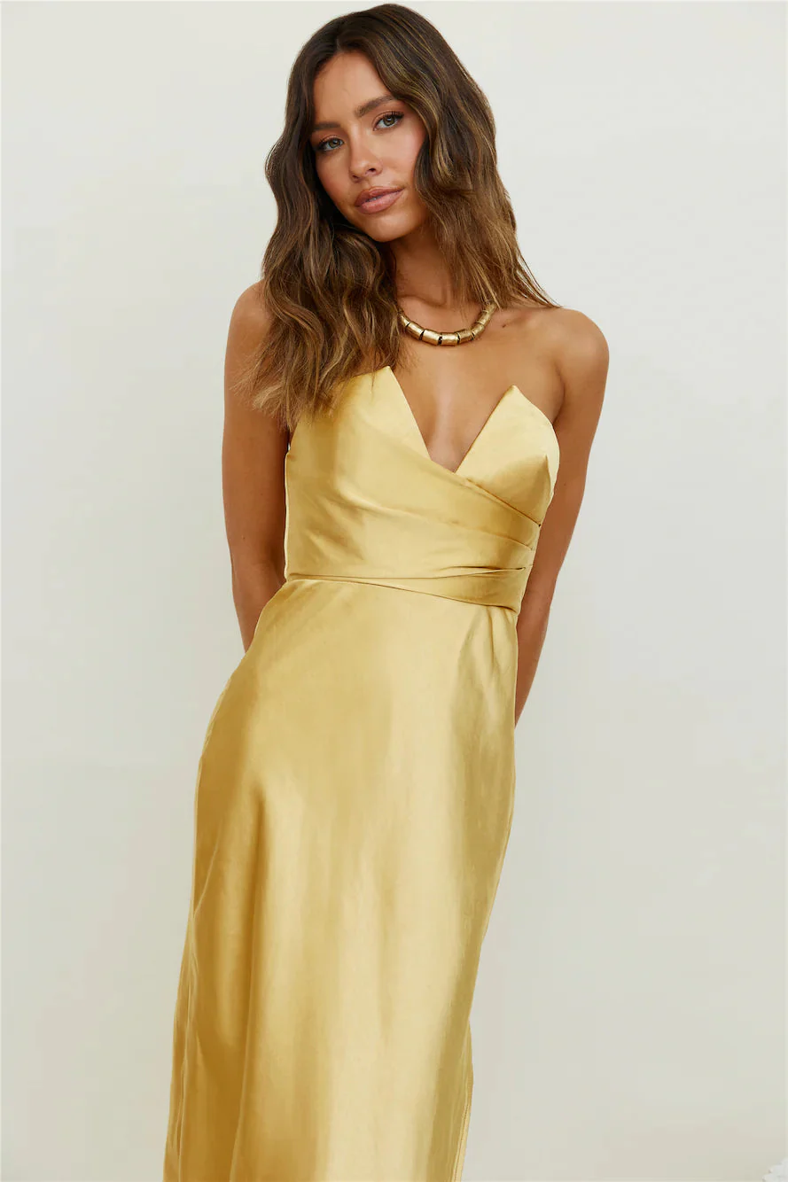 Caraway Maxi Dress Gold