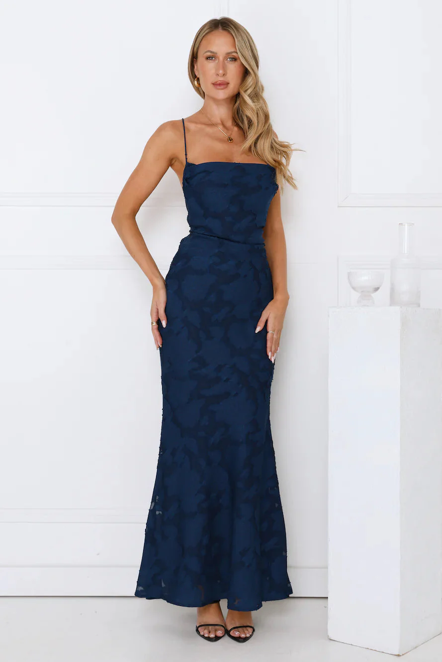 Bridge To Wonderland Maxi Dress Navy