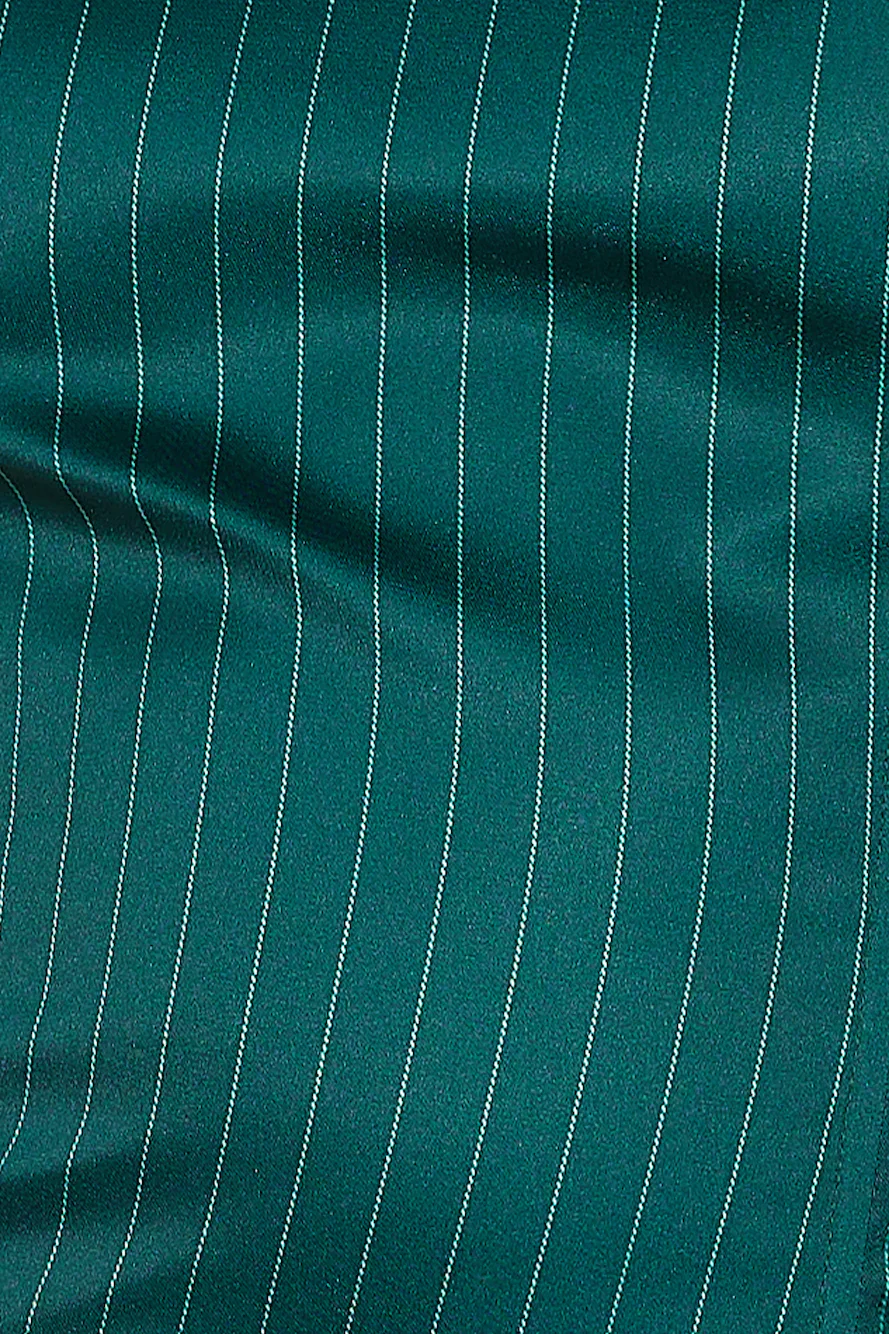 LIONESS Aniston Corset Green Pinstripe