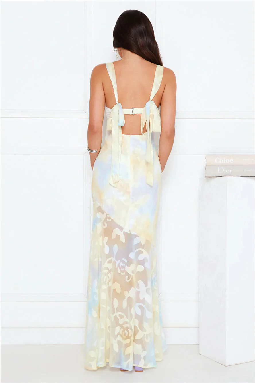 Lush Style Maxi Dress Yellow