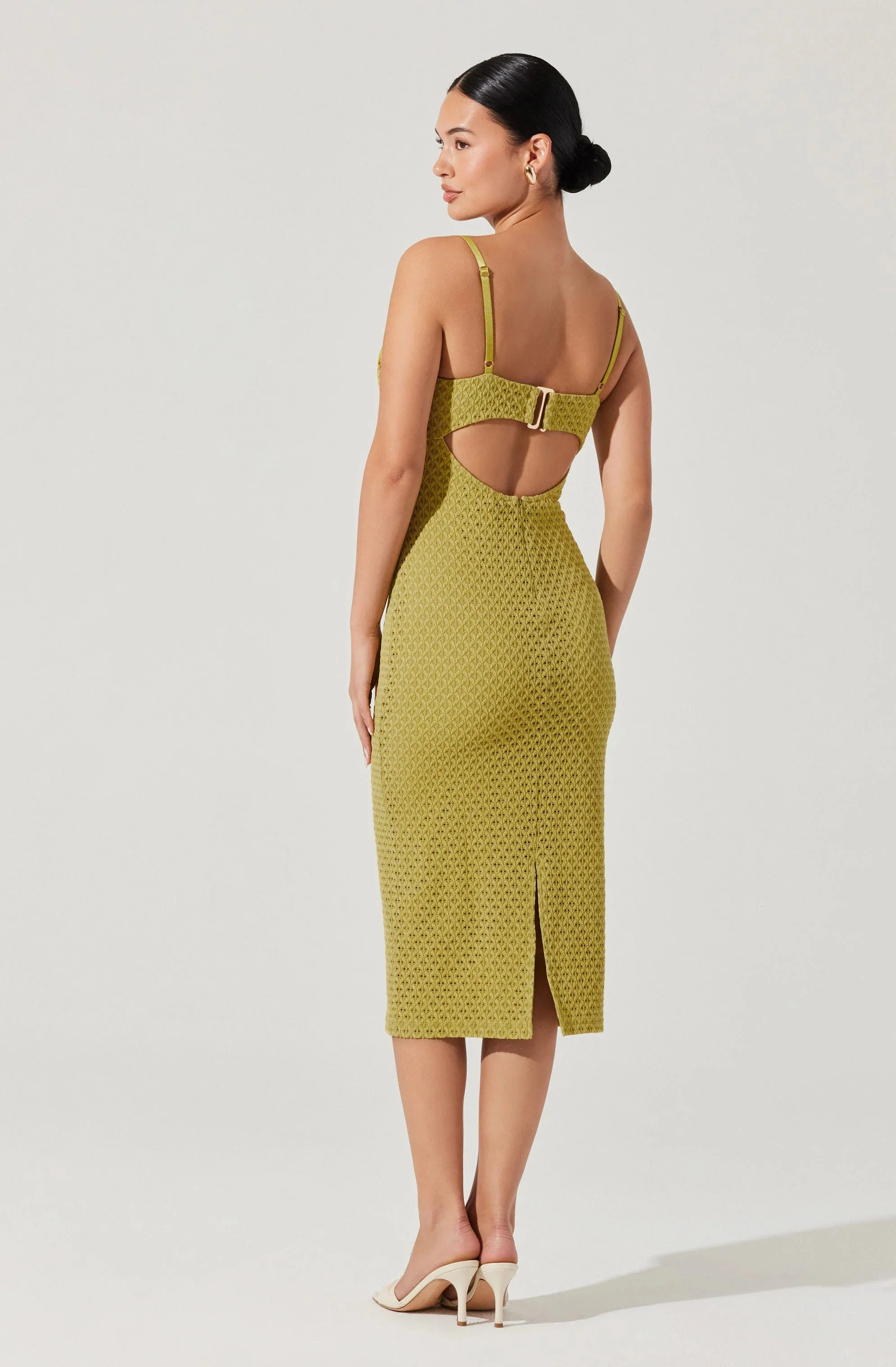 Jaida Bustier Bodycon Midi Dress