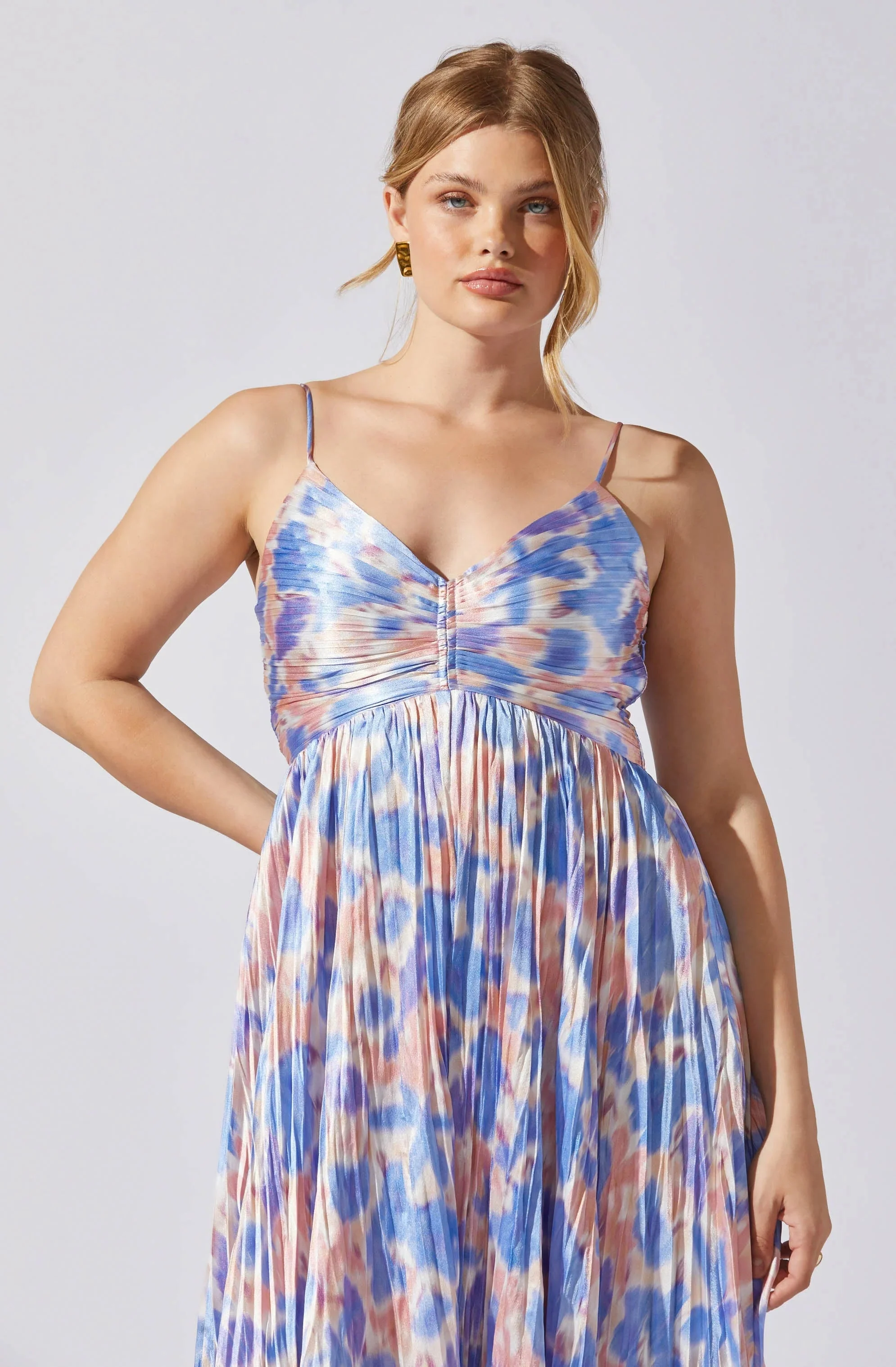 Maeve Pleated Midi Dress