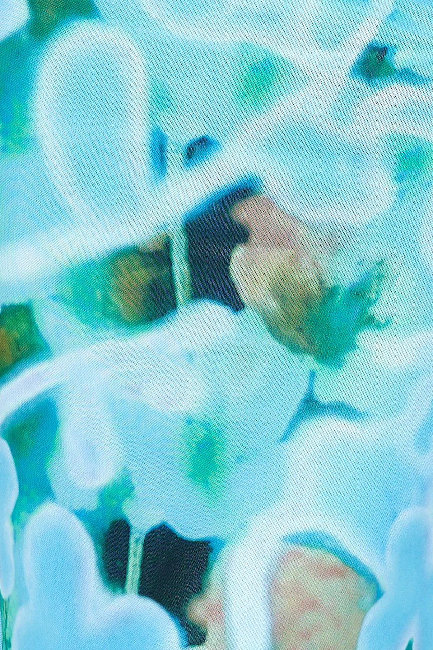 It's Always You Mesh Maxi Skirt Blue