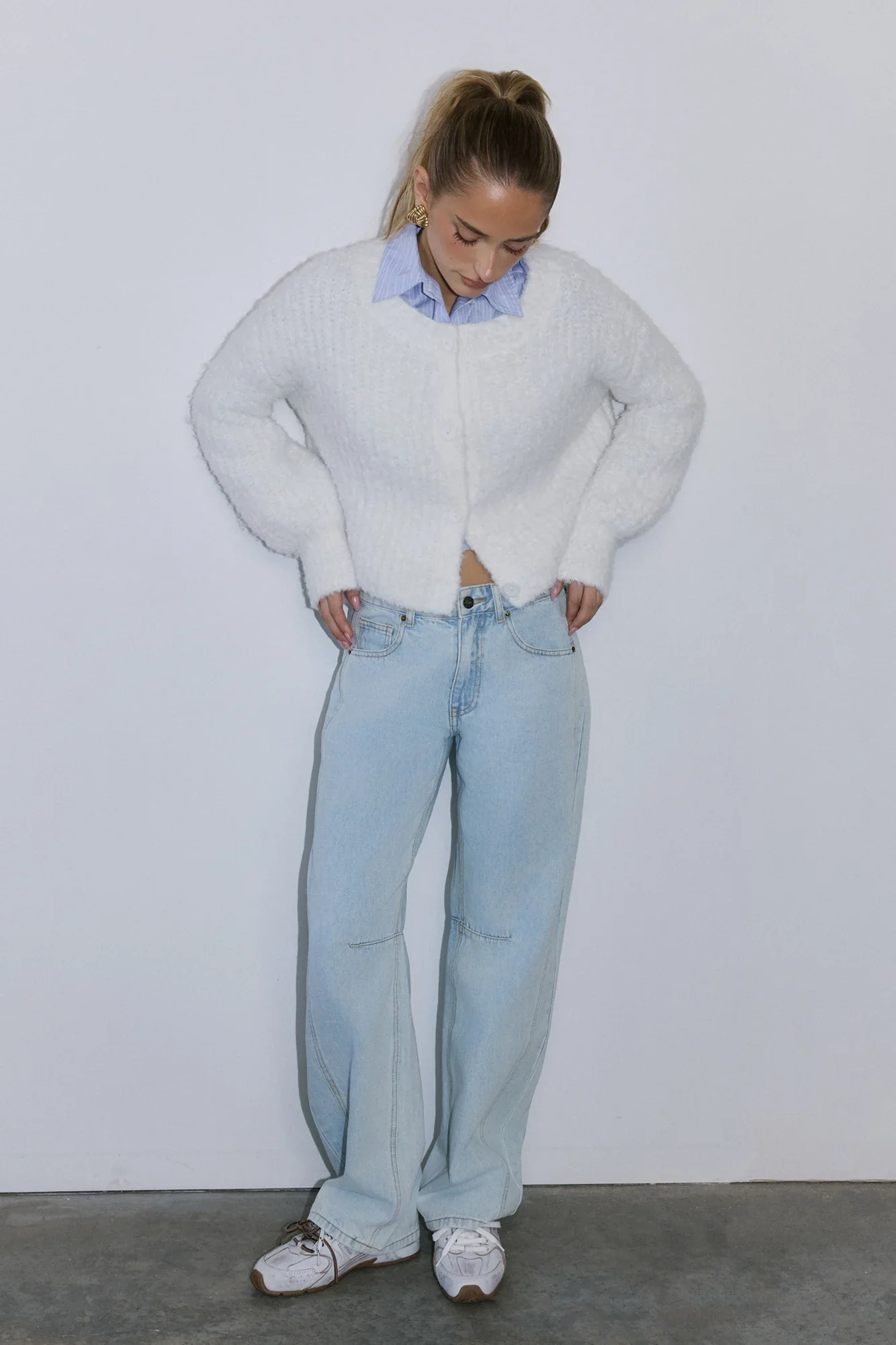 Ice Queen Knit Cardigan White