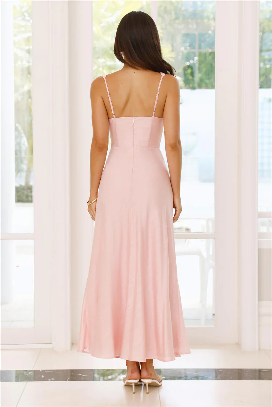 Juicy Floral Maxi Dress Pink