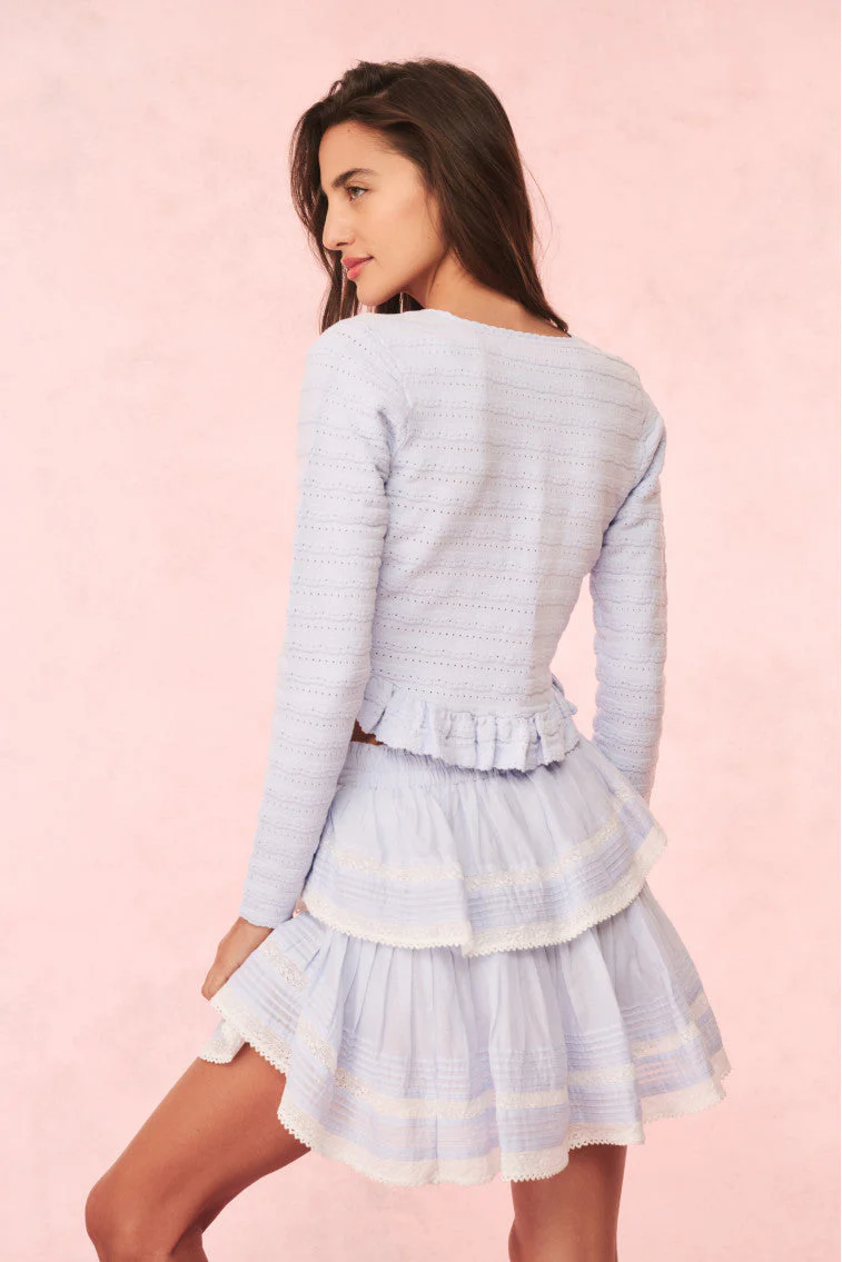 Rogan Pointelle Knit Cardigan