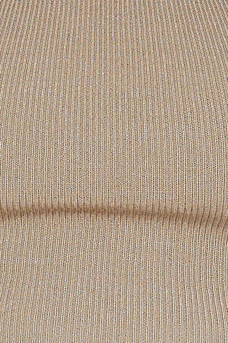 In Or Out Knit Crop Top Brown