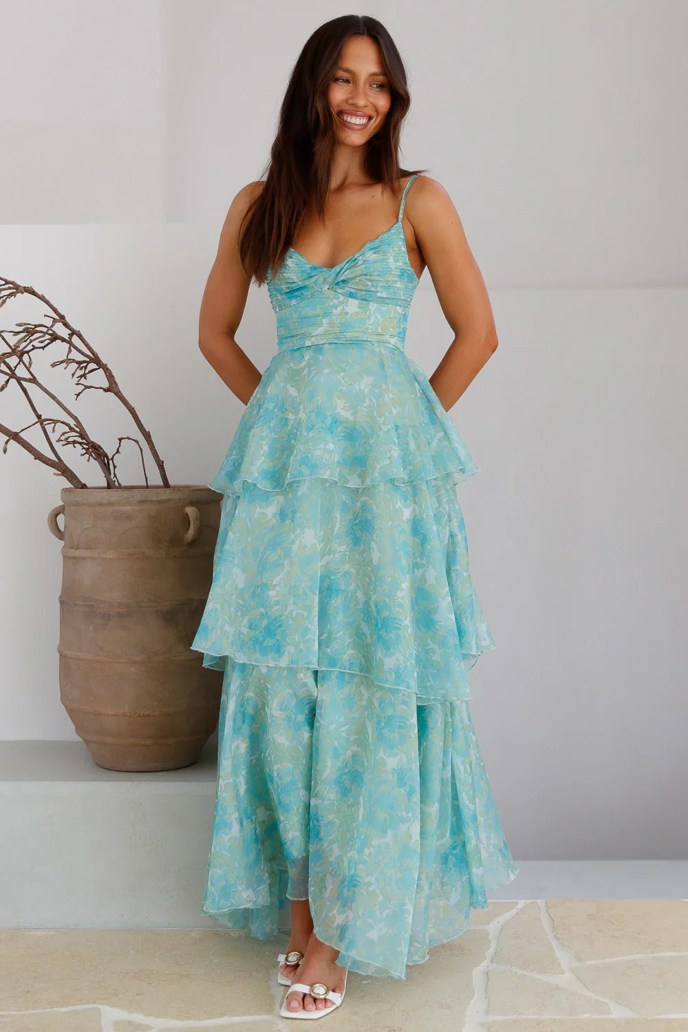 Lavish Allure Maxi Dress Green