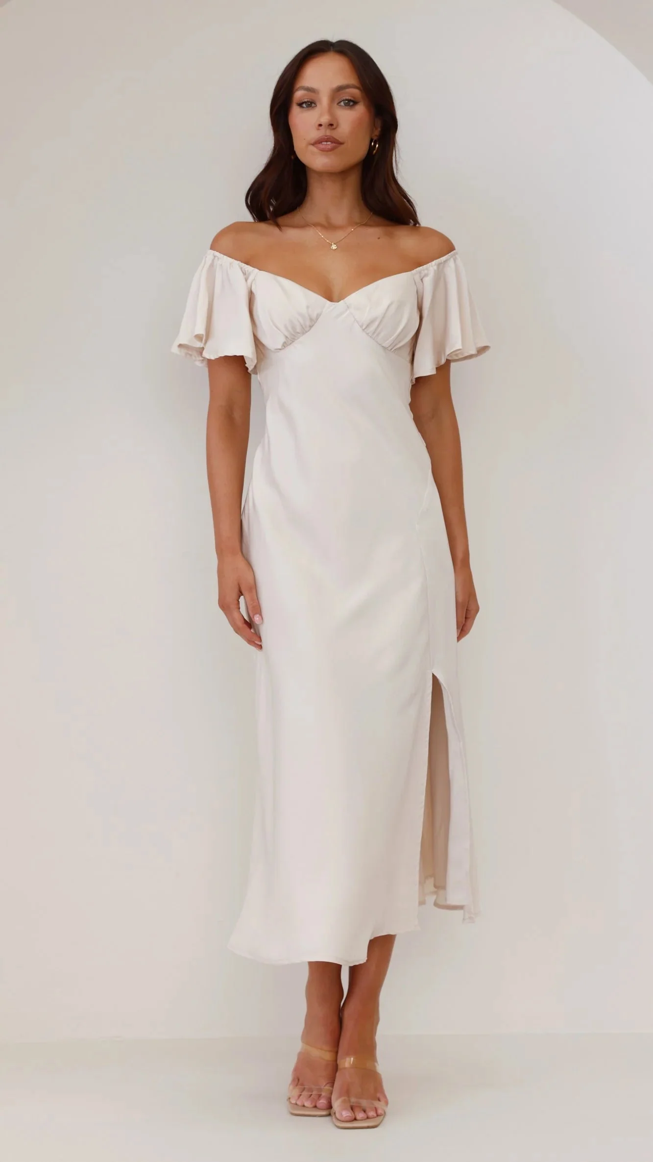 Louisa Midi Dress - Ivory