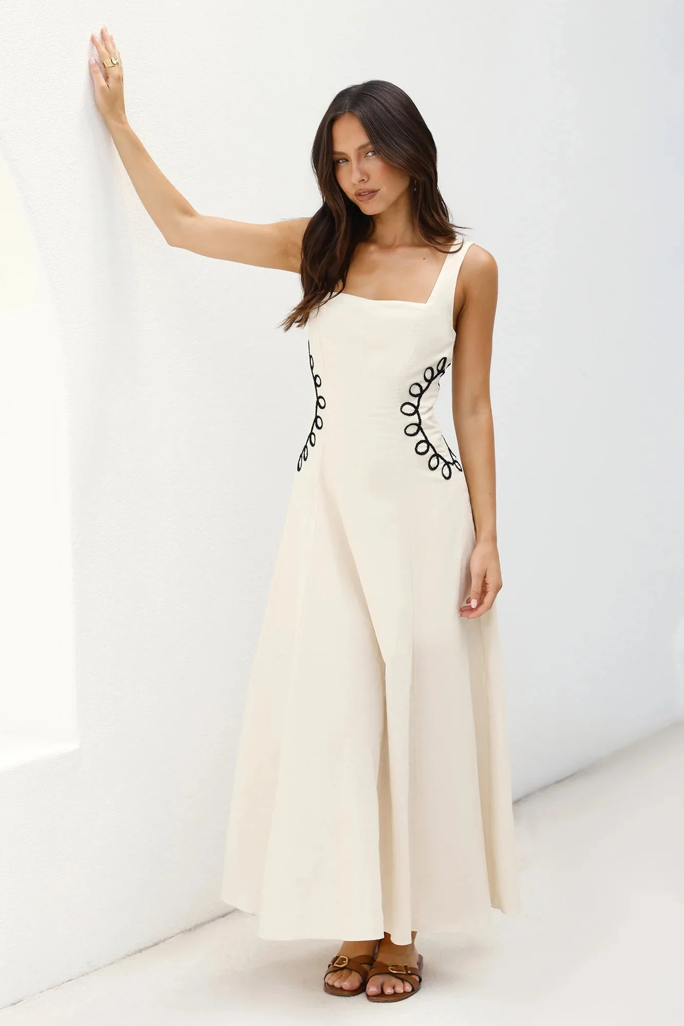 Sonora Sun Maxi Dress Beige