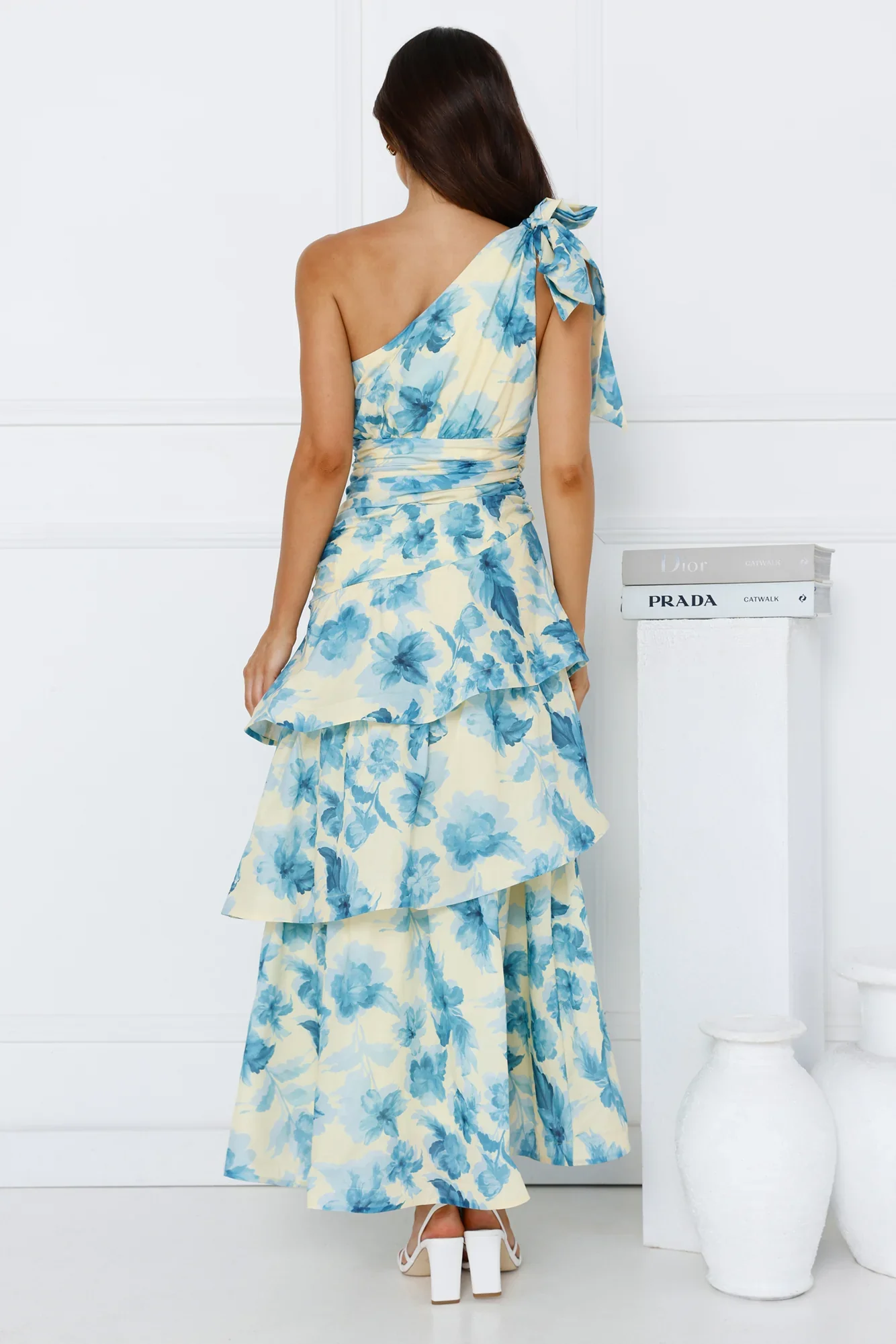 Illuminating Life One Shoulder Maxi Dress Yellow