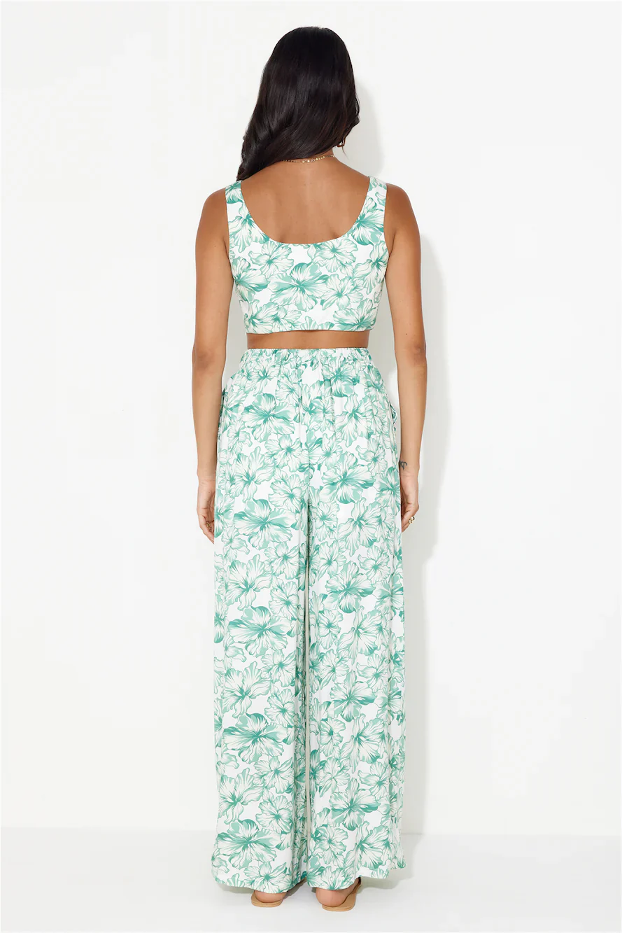 Island Tree Breeze Crop Top Green