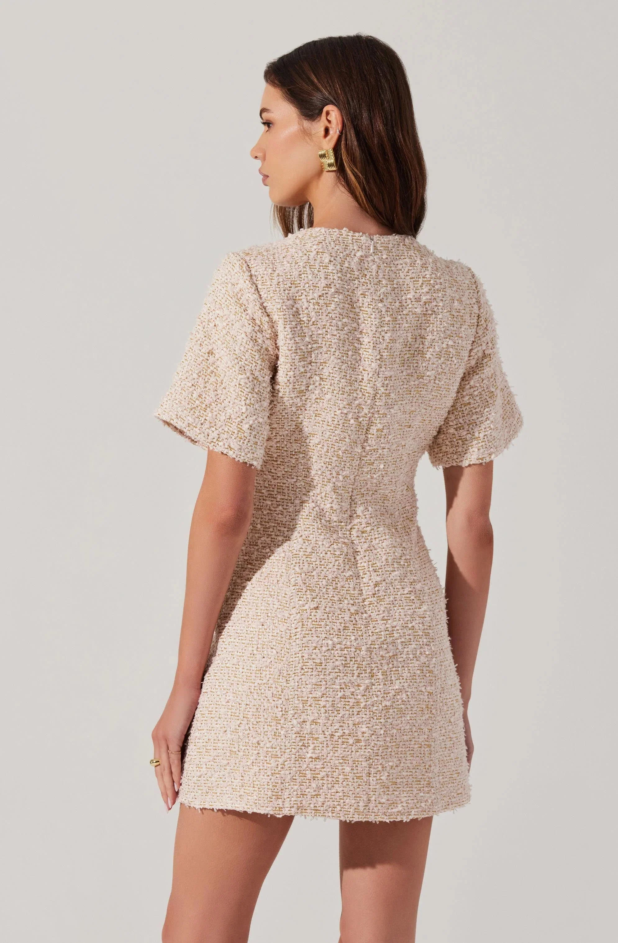 Portilla Tweed Mini Dress